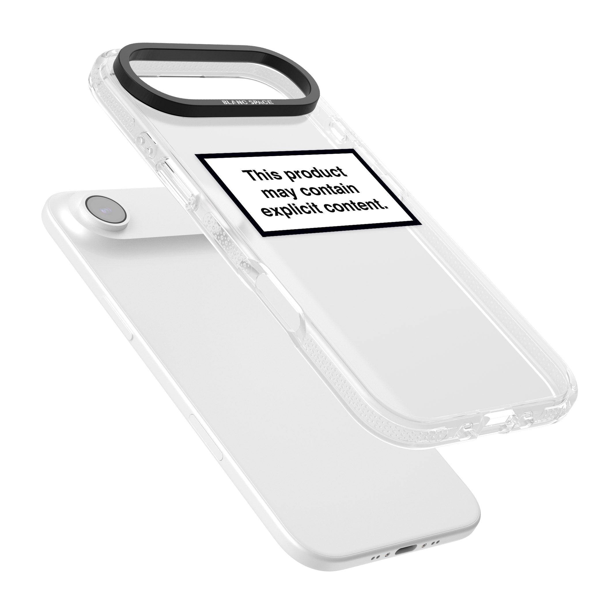 Contains Explicit Content iPhone 17 Air Impact Air Clear Phone Case Colours