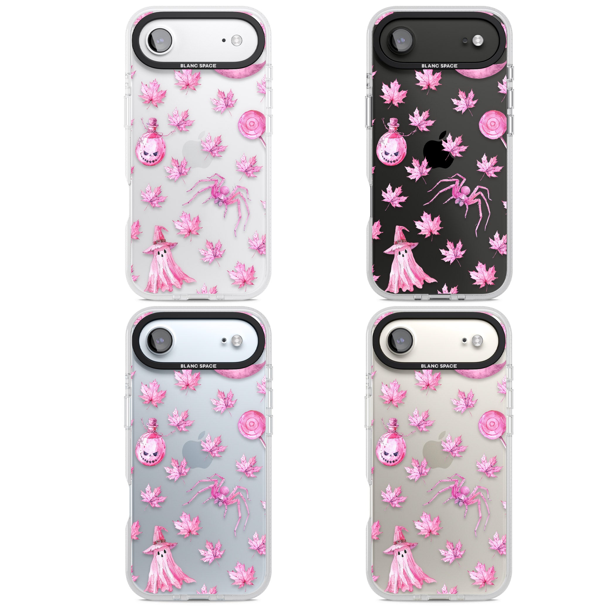 Pink Moon Maple iPhone 17 Air Impact Air Clear Phone Case APT Impact Protection