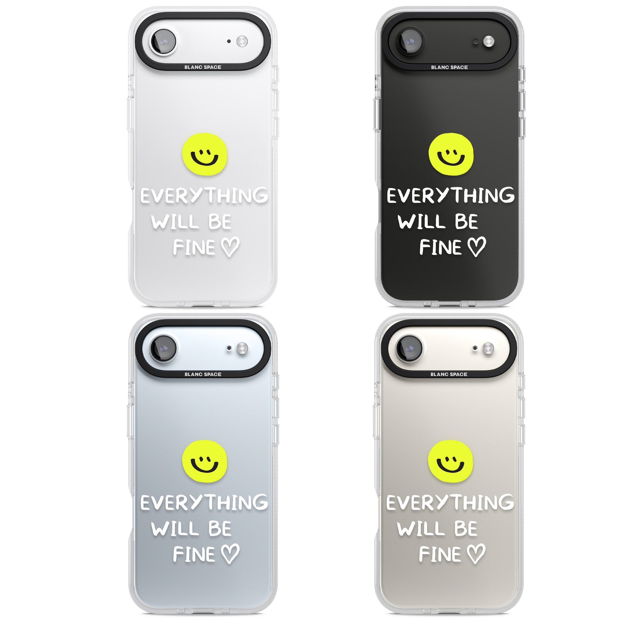 Everything Will Be Fine iPhone 17 Air Impact Air Clear Phone Case APT Impact Protection