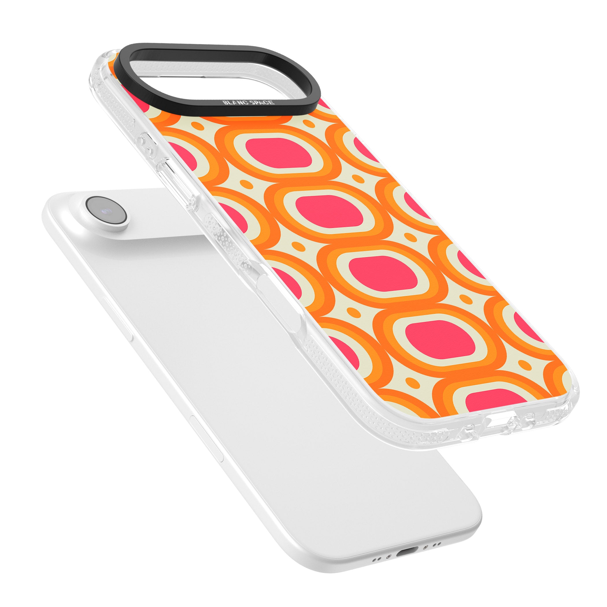 Groovy 60S Shape Pattern iPhone 17 Air Impact Air Clear Phone Case Colours