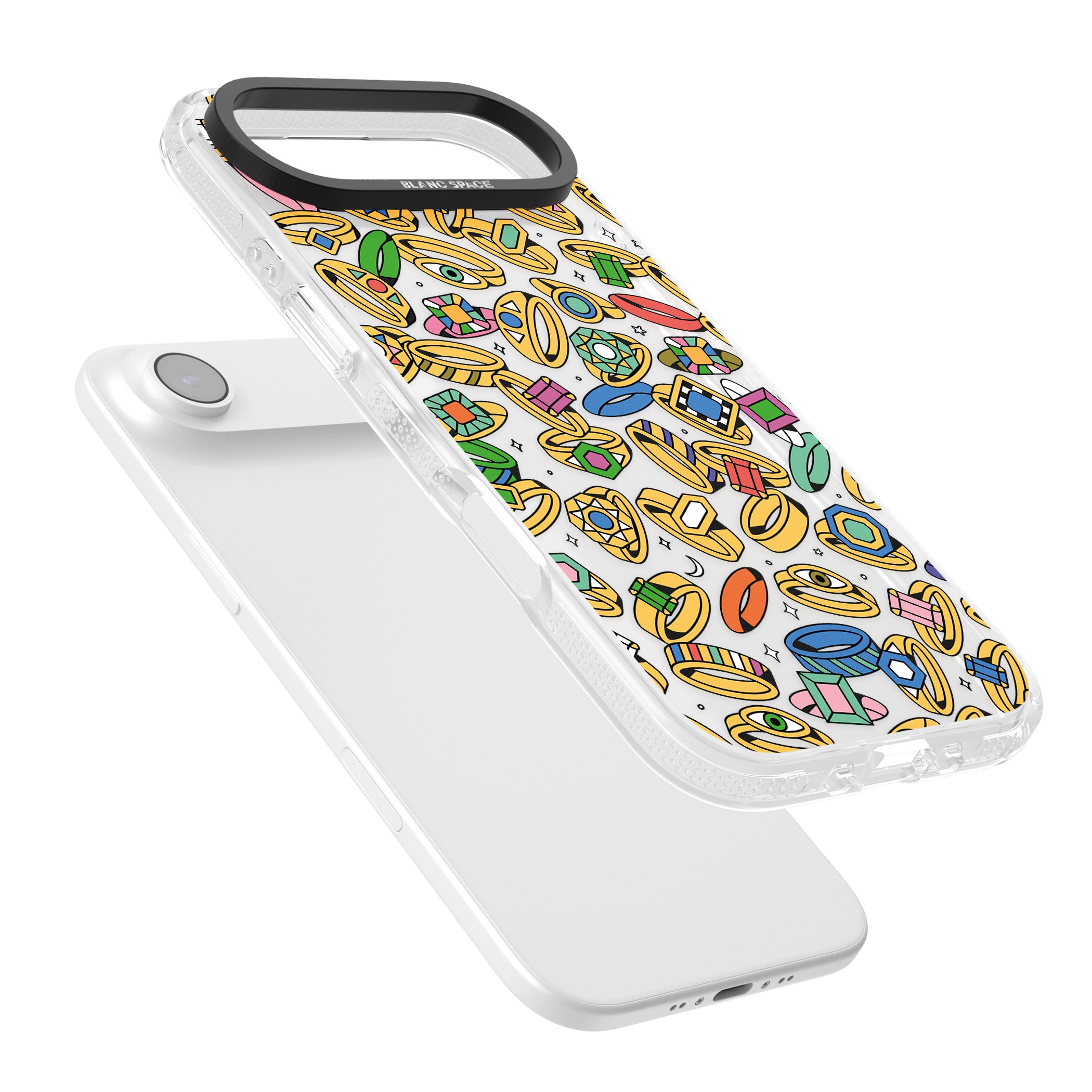 Gemstone Glitz iPhone 17 Air Impact Air Clear Phone Case Colours