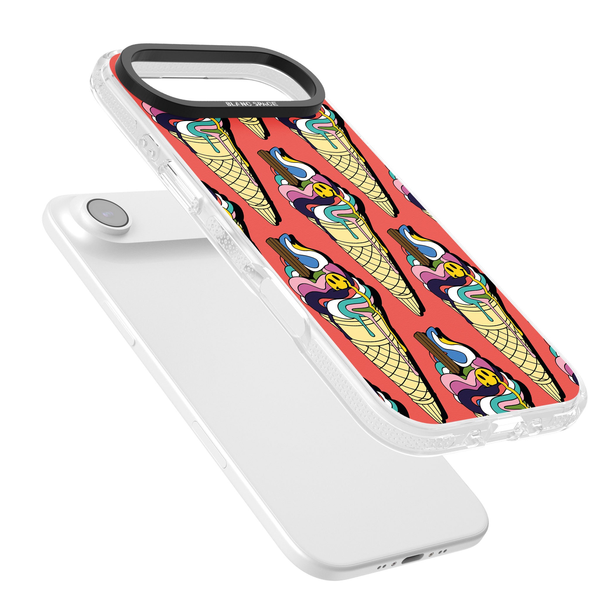 Trip & Drip Ice Cream (Red) iPhone 17 Air Impact Air Clear Phone Case Colours