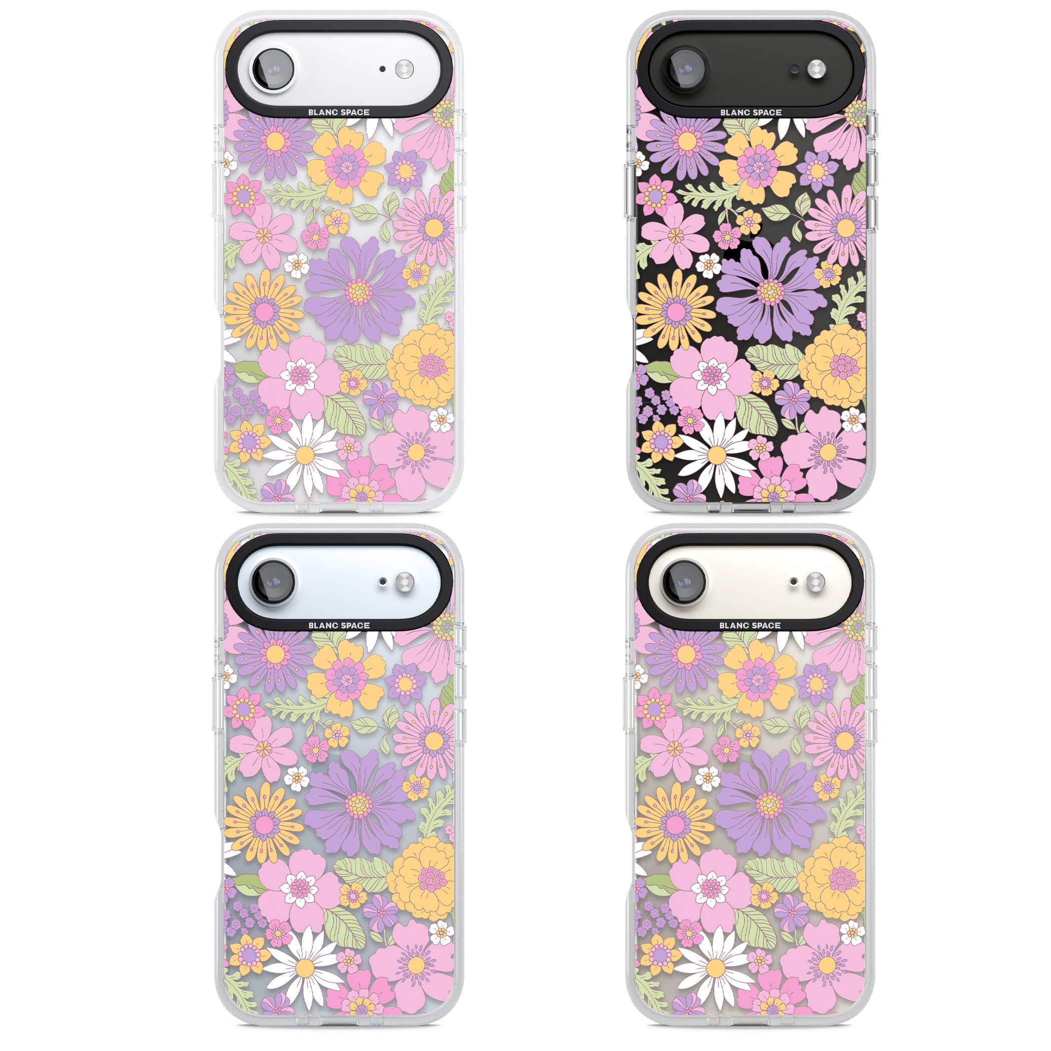 Soft Flower Mix iPhone 17 Air Impact Air Clear Phone Case APT Impact Protection
