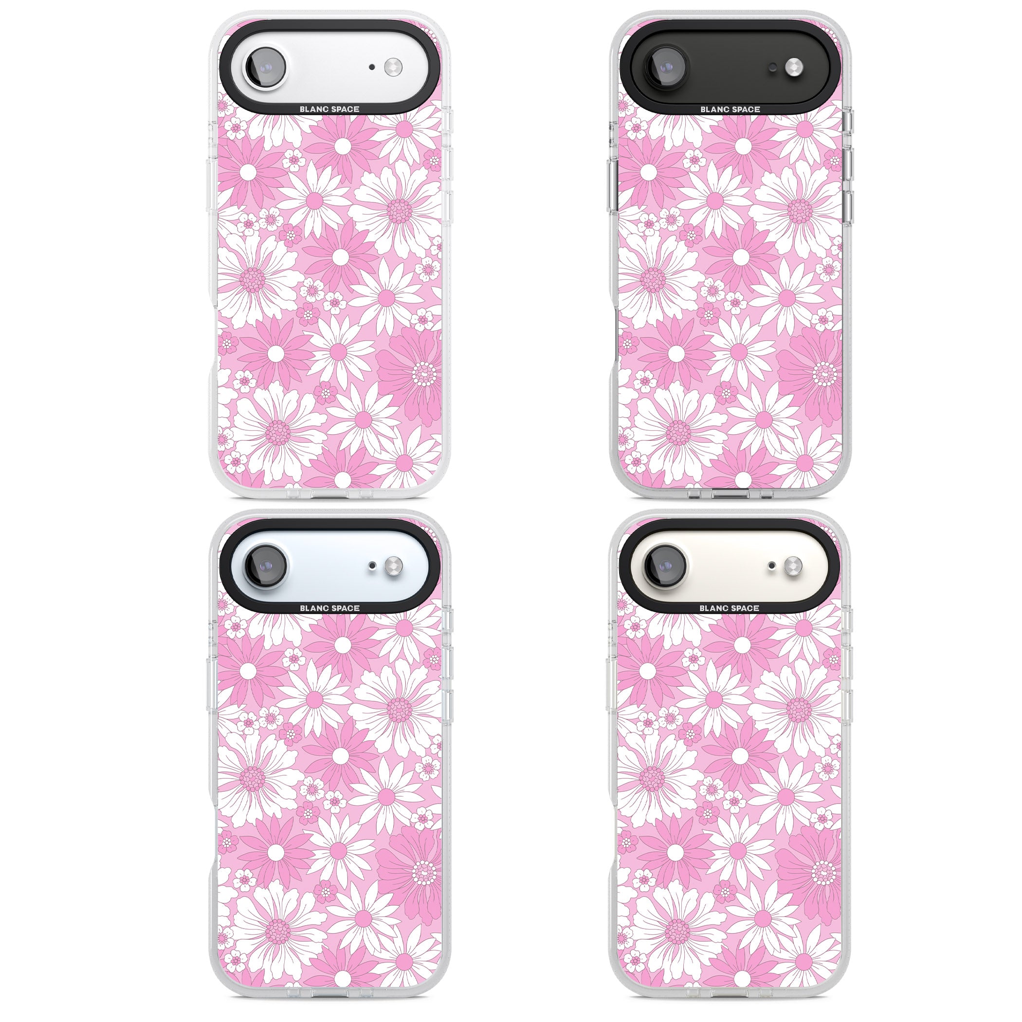 Pink White Flowers iPhone 17 Air Impact Air Clear Phone Case APT Impact Protection