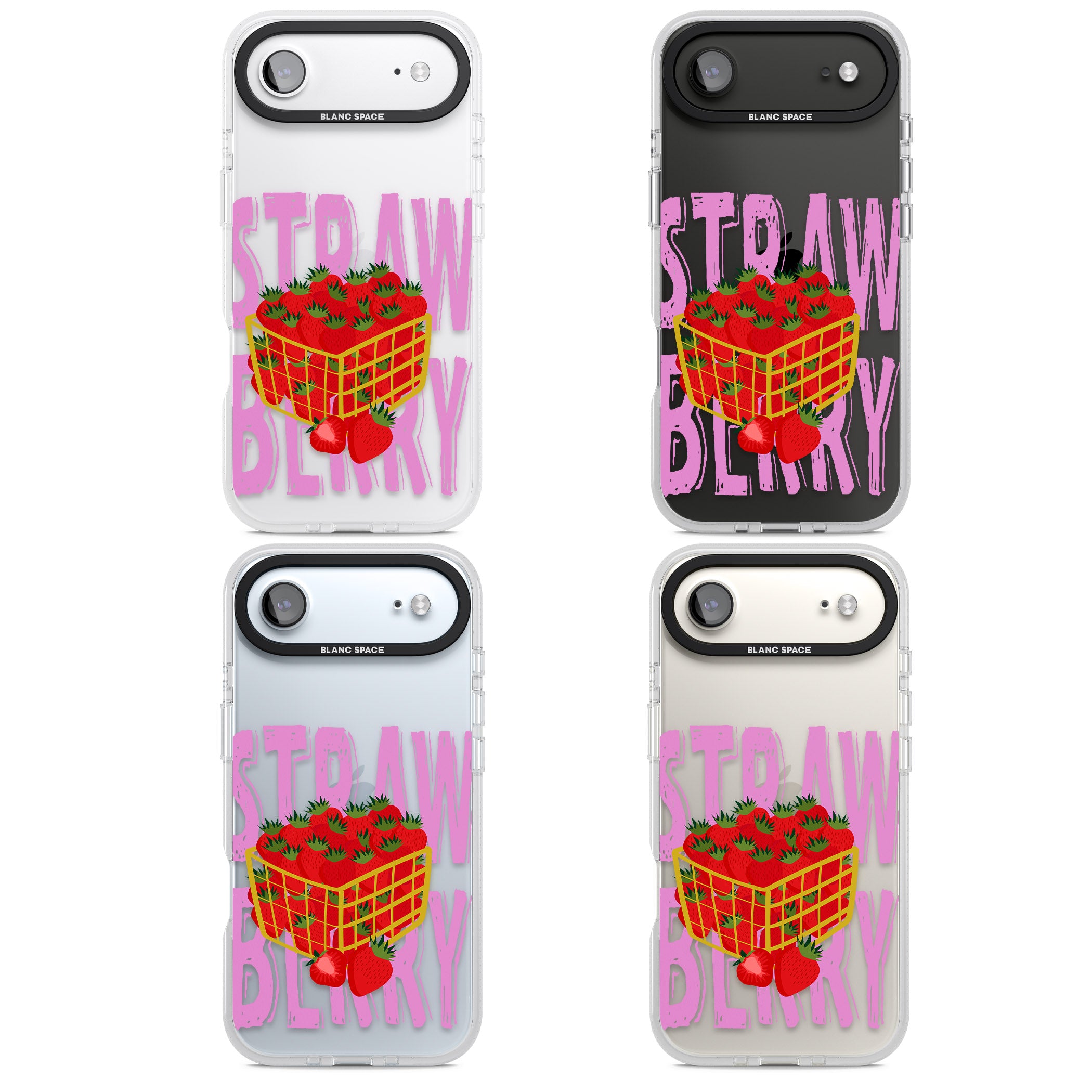 Strawberry Basket iPhone 17 Air Impact Air Clear Phone Case APT Impact Protection