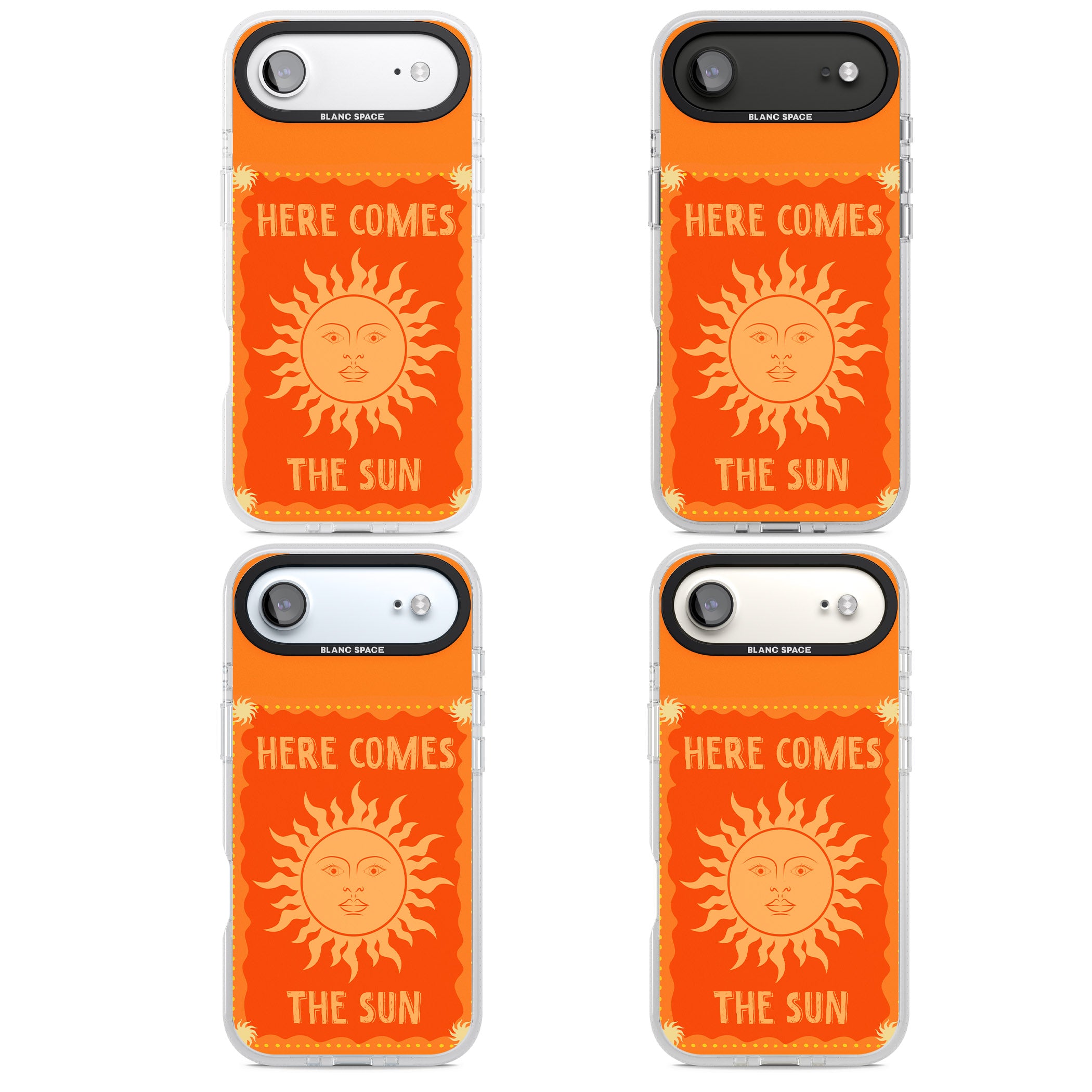 Retro Here Comes The Sun iPhone 17 Air Impact Air Clear Phone Case APT Impact Protection
