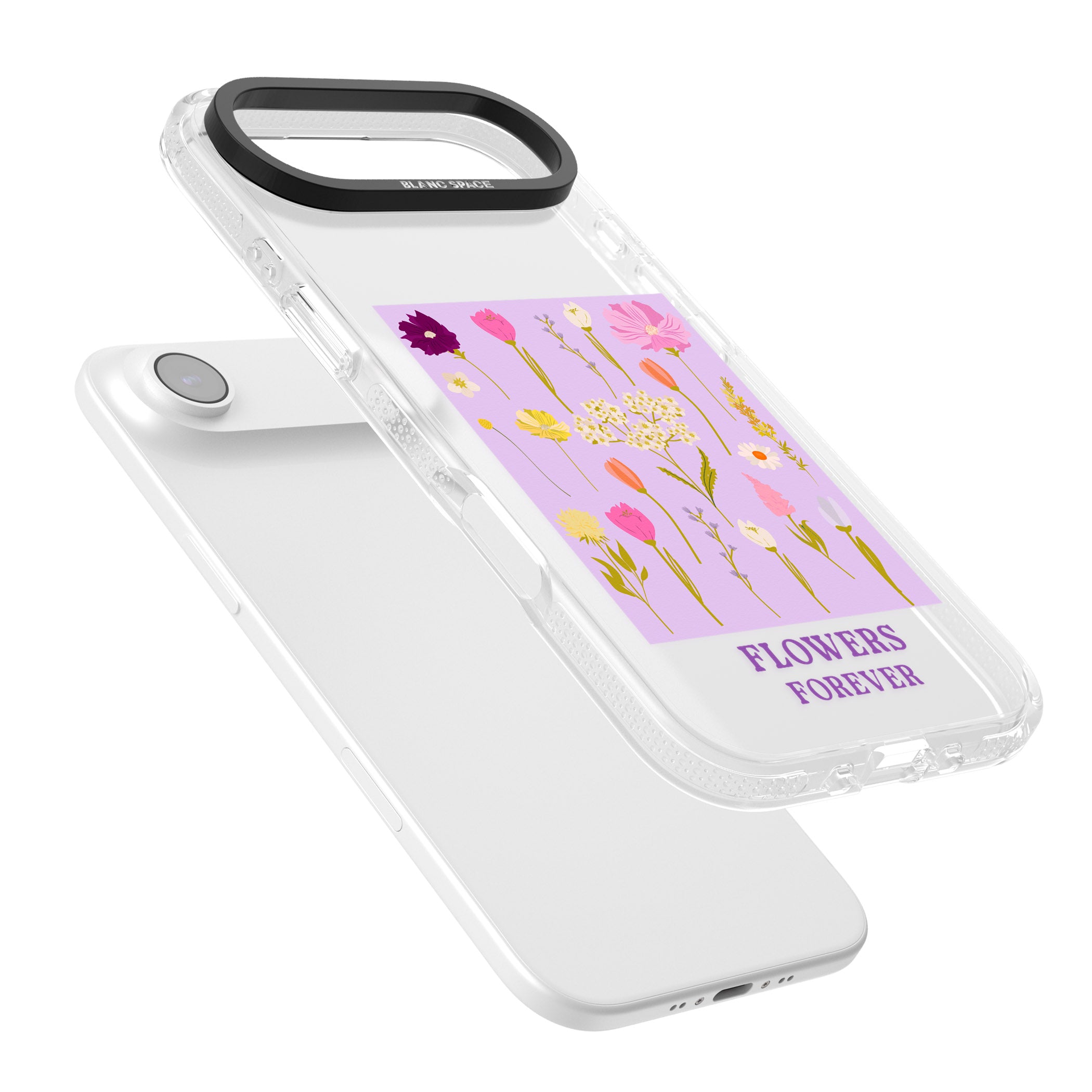 Flowers Forever iPhone 17 Air Impact Air Clear Phone Case Colours