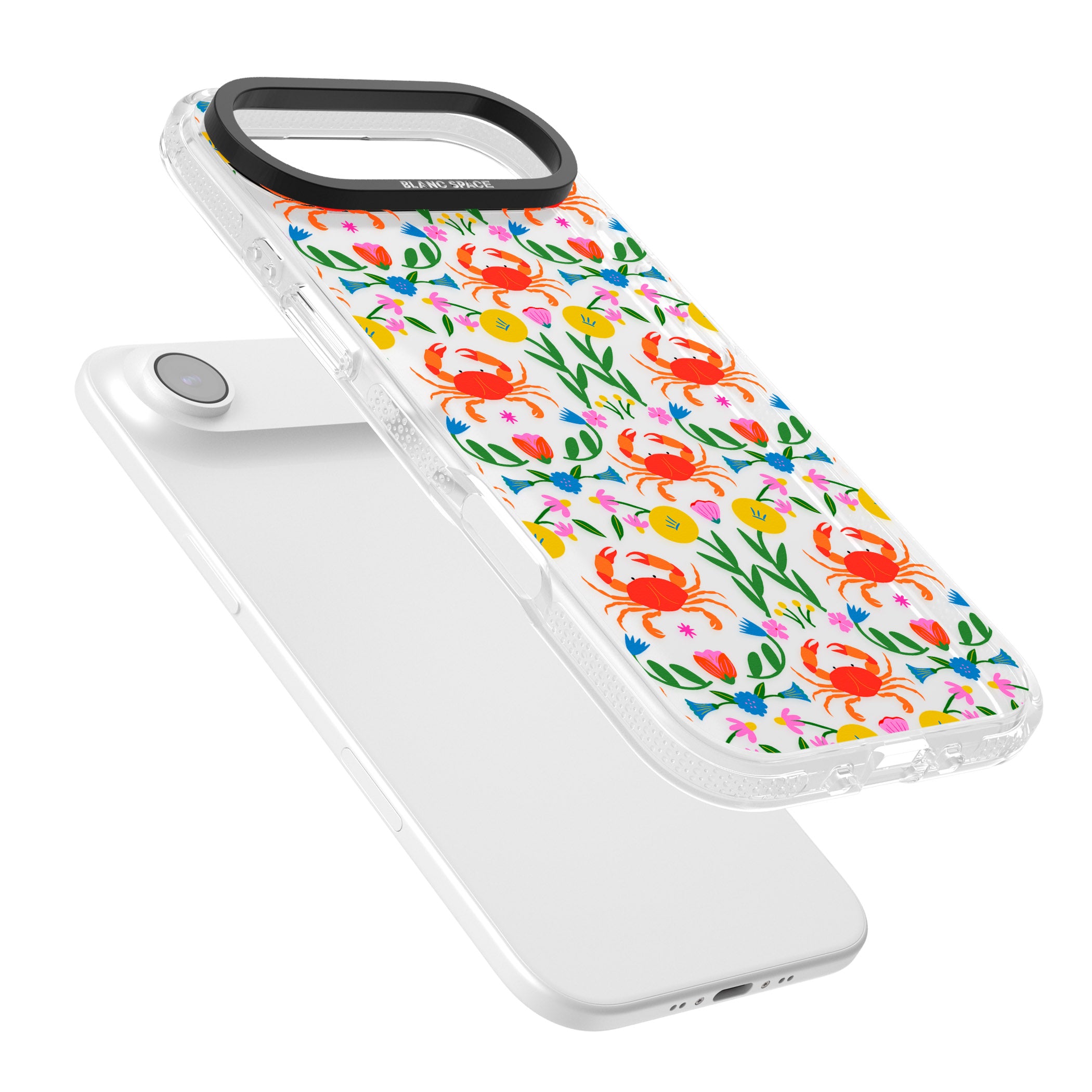 Crabs Flowers iPhone 17 Air Impact Air Clear Phone Case Colours