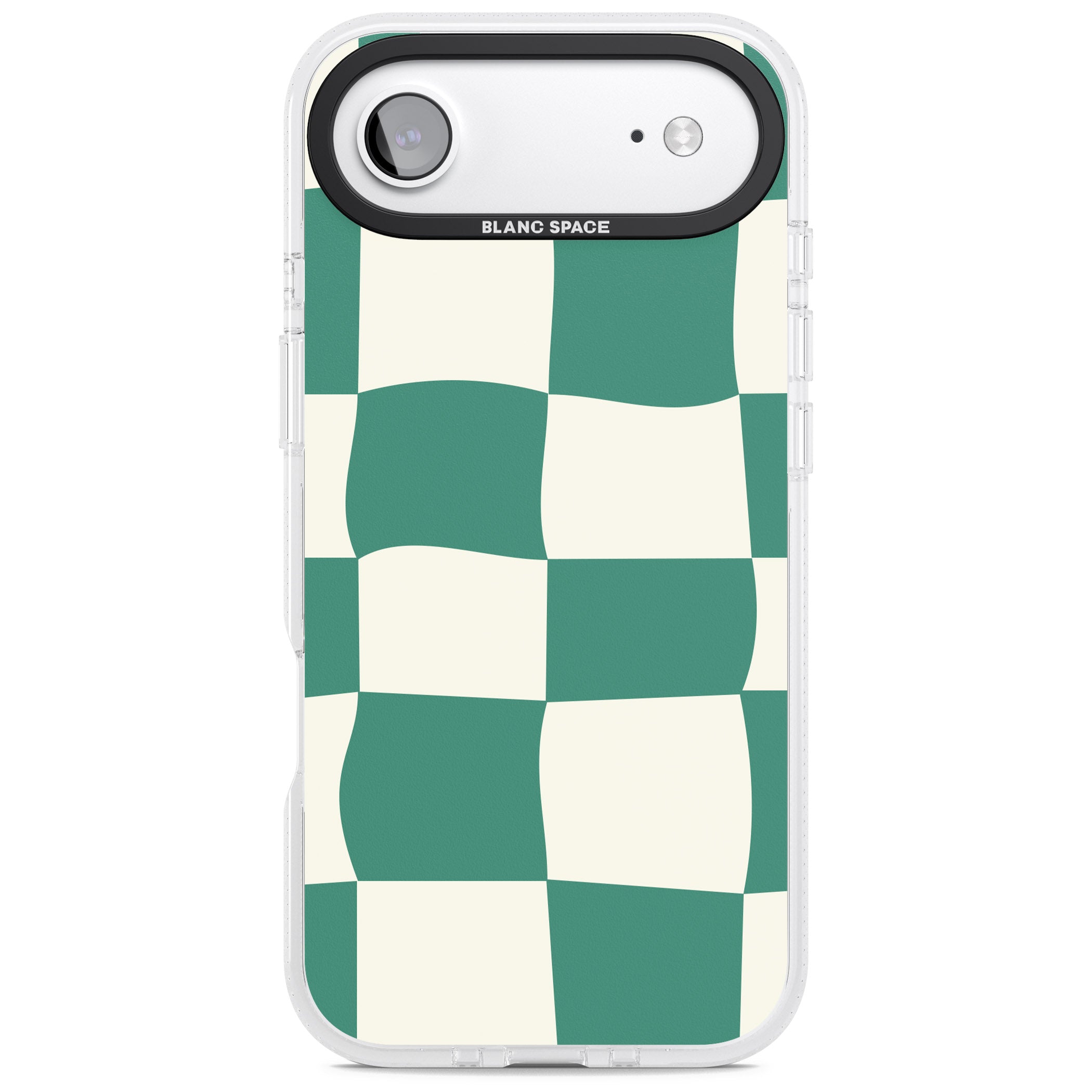 Green & Cream Wavy Check