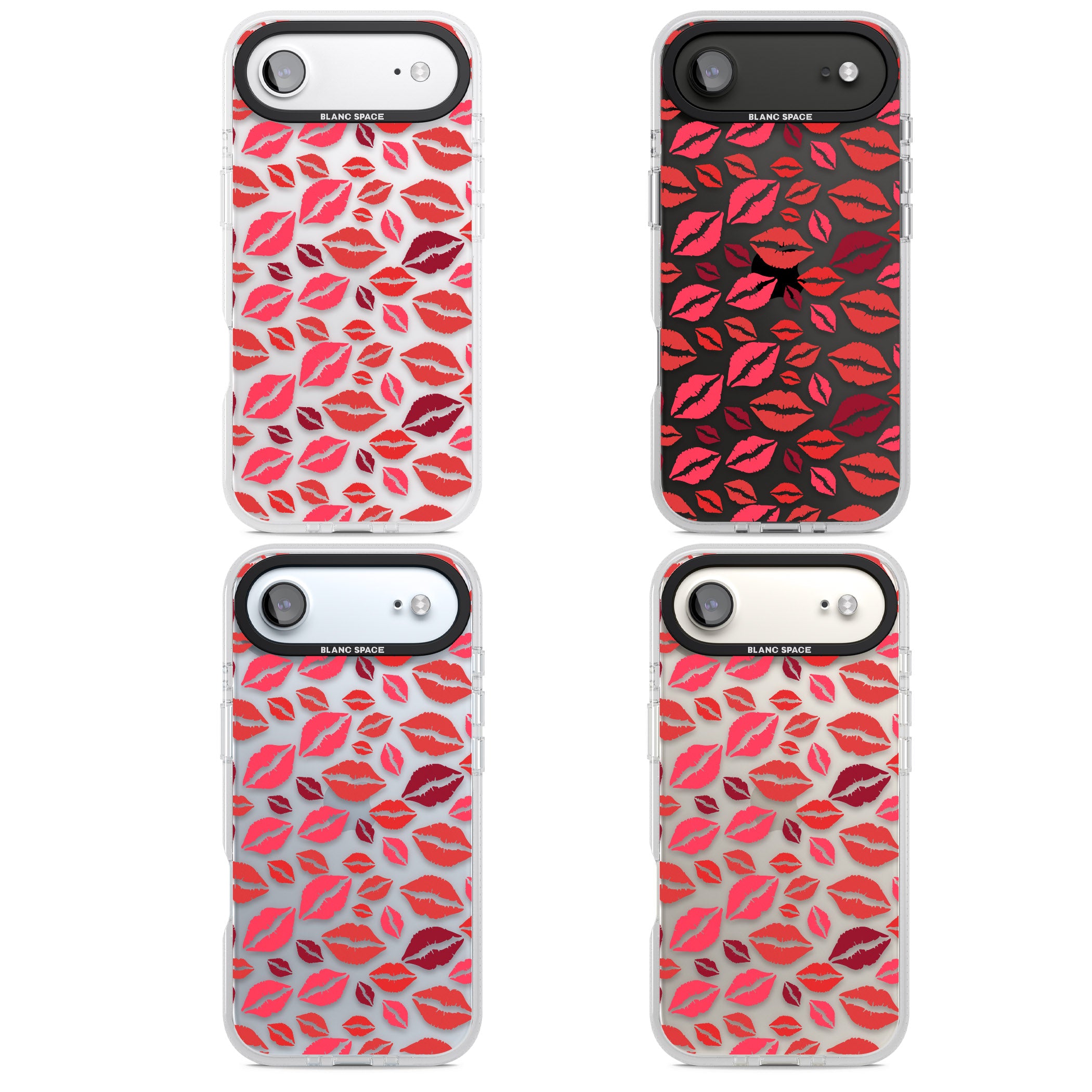Lips Pattern iPhone 17 Air Impact Air Clear Phone Case APT Impact Protection