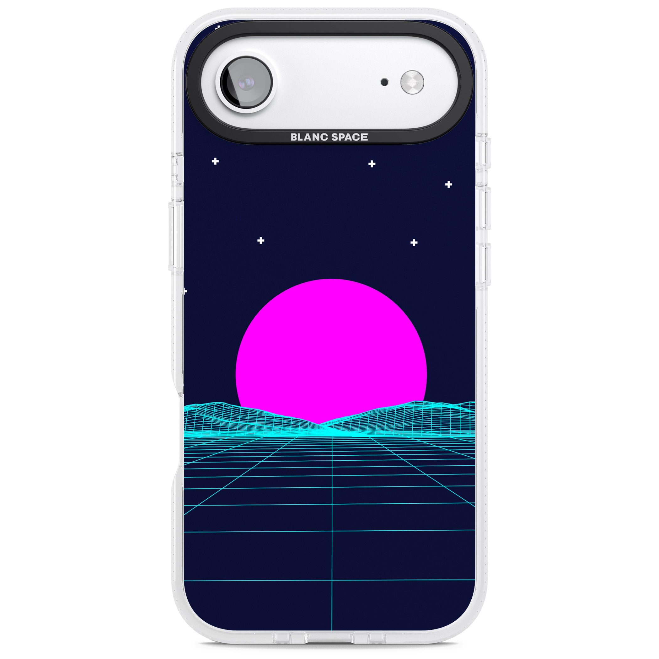 Miami Sunset Vaporwave iPhone 17 Air Impact Air Clear Phone Case