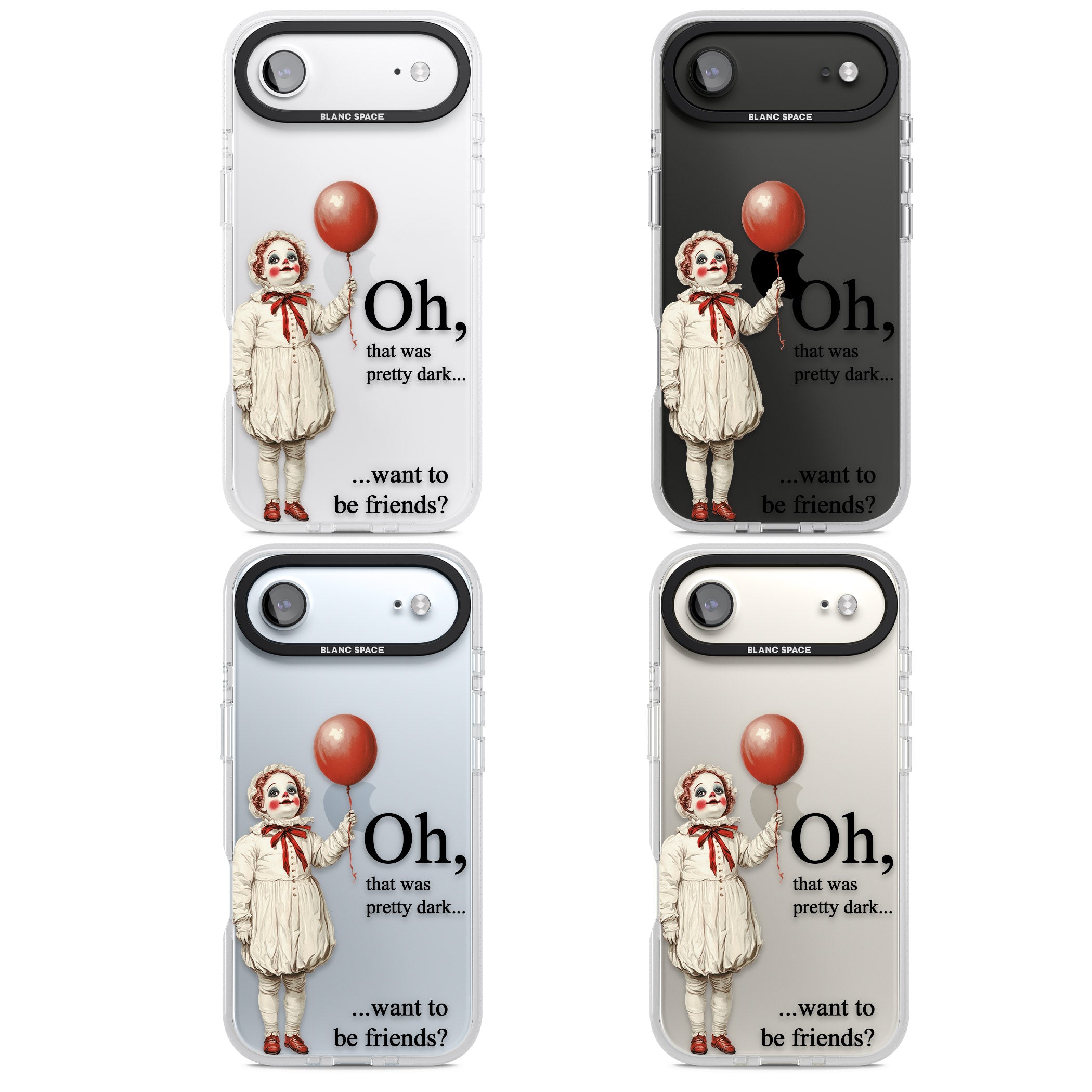 Want To Be Friends? iPhone 17 Air Impact Air Clear Phone Case APT Impact Protection