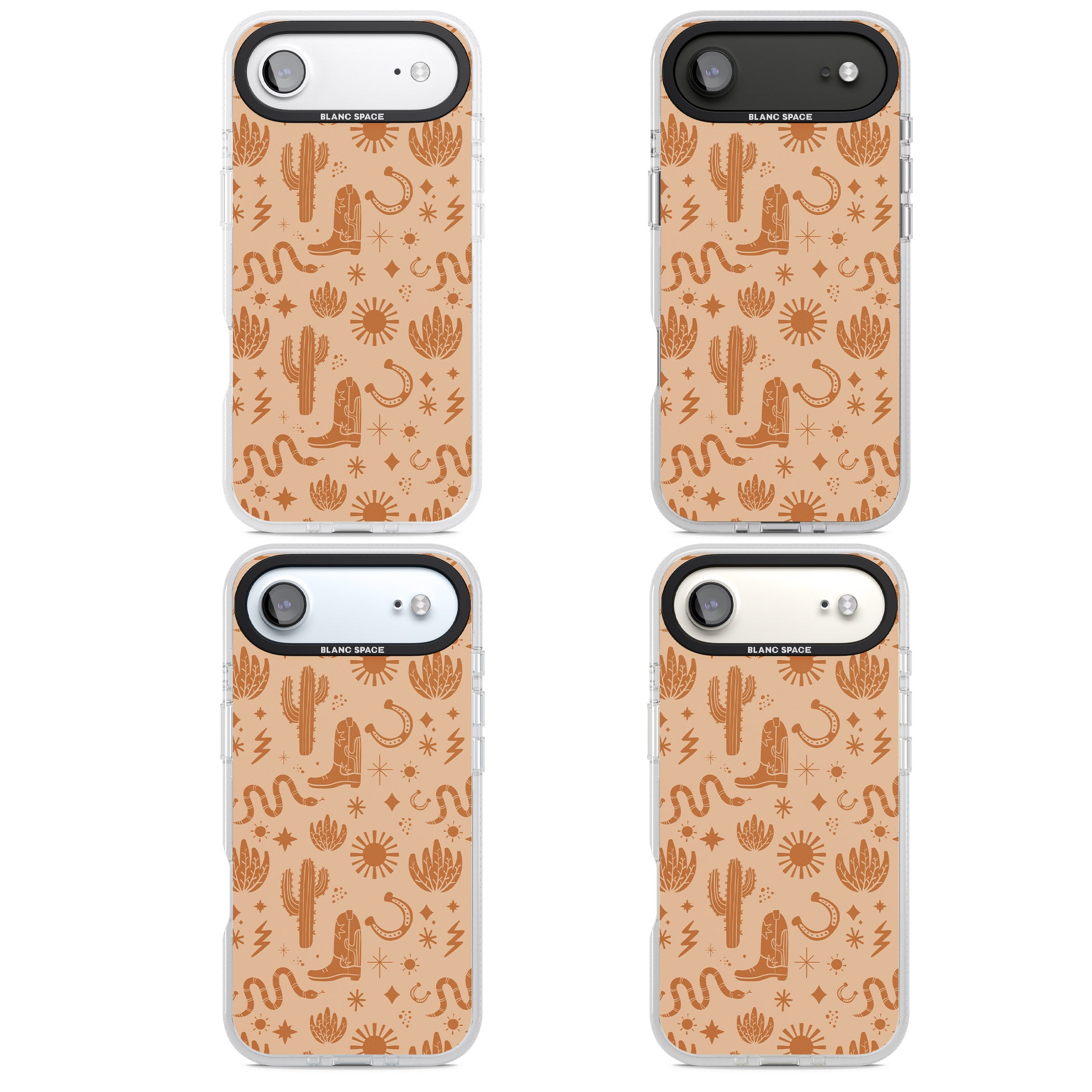 Wild West Pattern iPhone 17 Air Impact Air Clear Phone Case APT Impact Protection