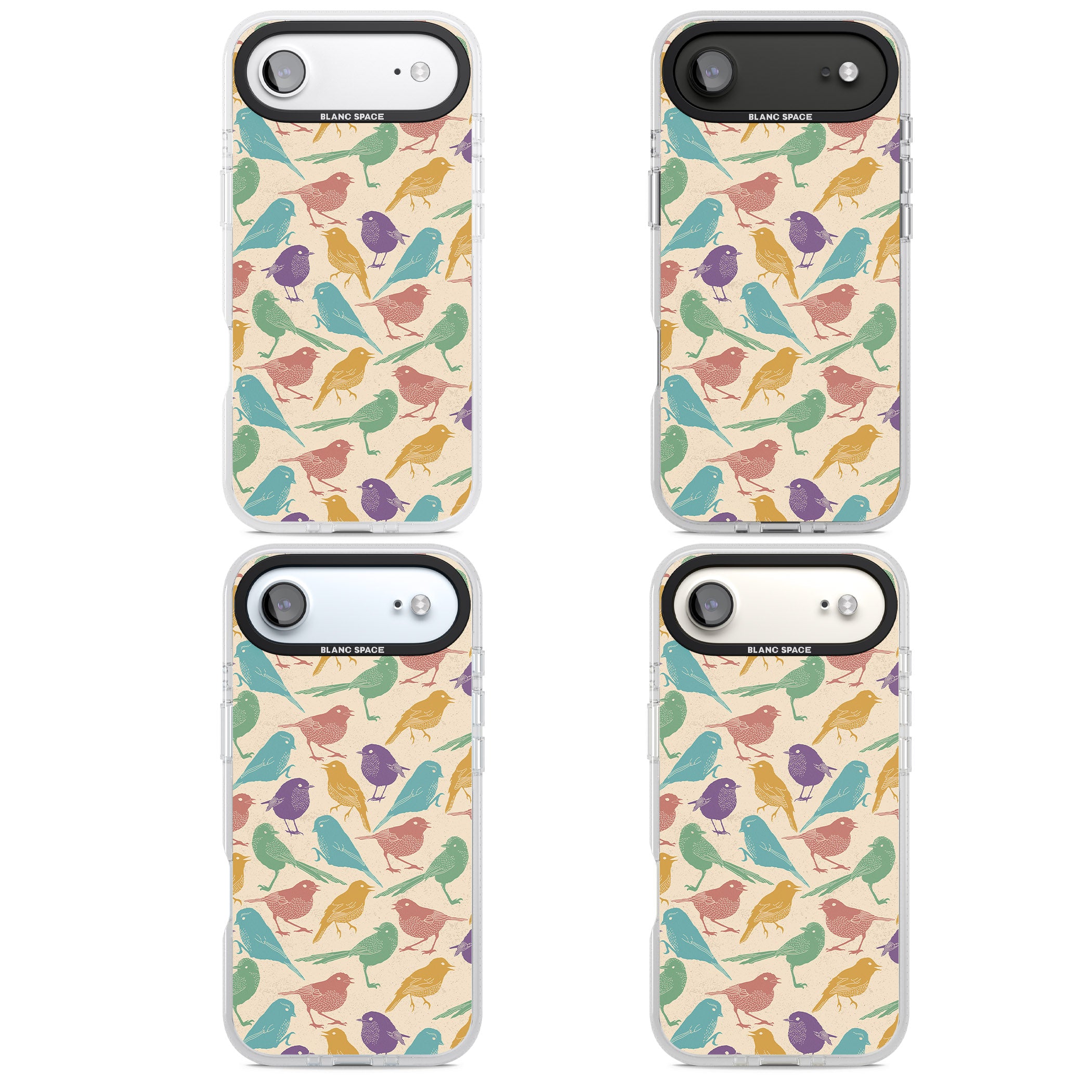 Colorful Feathered Friends iPhone 17 Air Impact Air Clear Phone Case APT Impact Protection