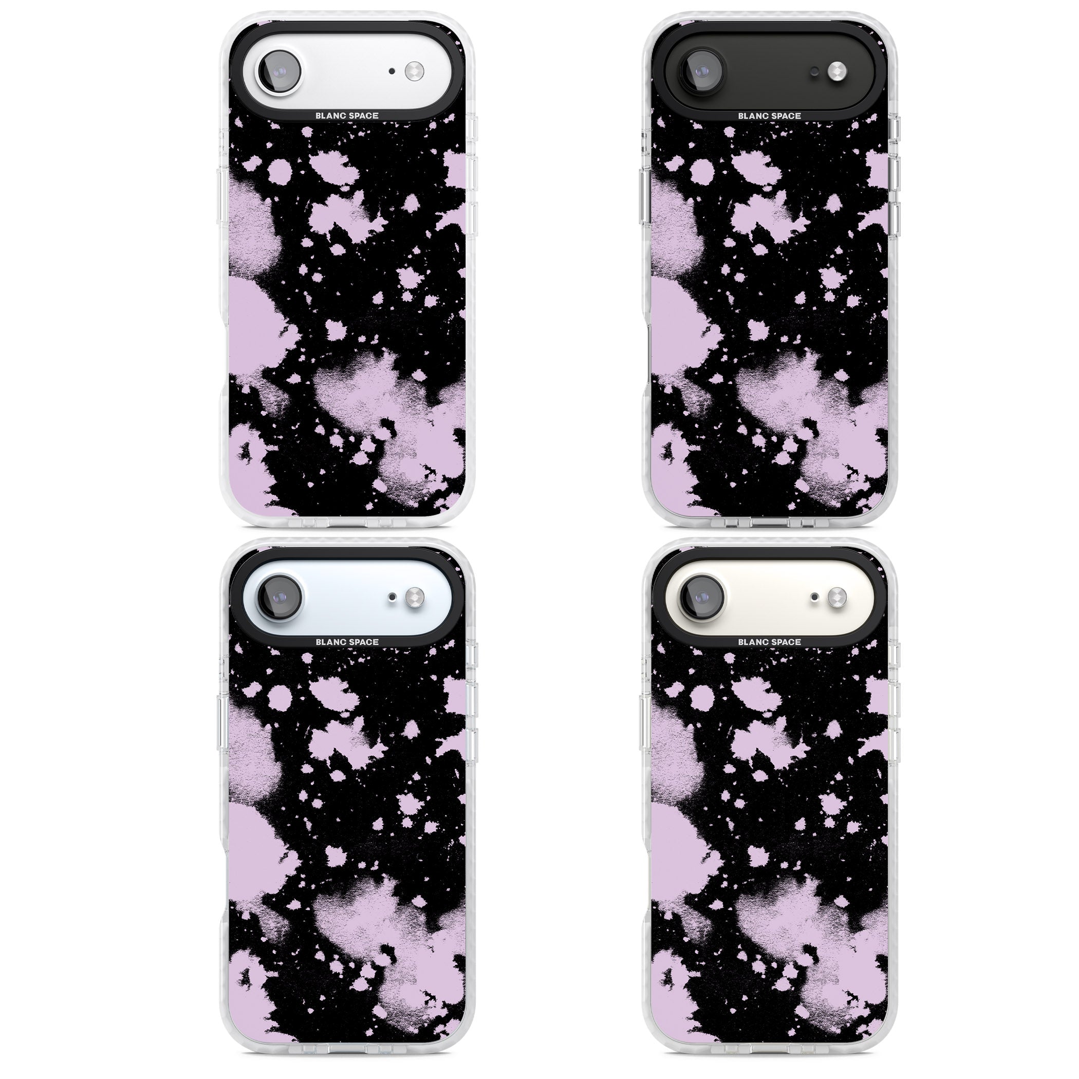 Pink & Black Acid Wash Tie Dye iPhone 17 Air Impact Clear Phone Case APT Impact Protection