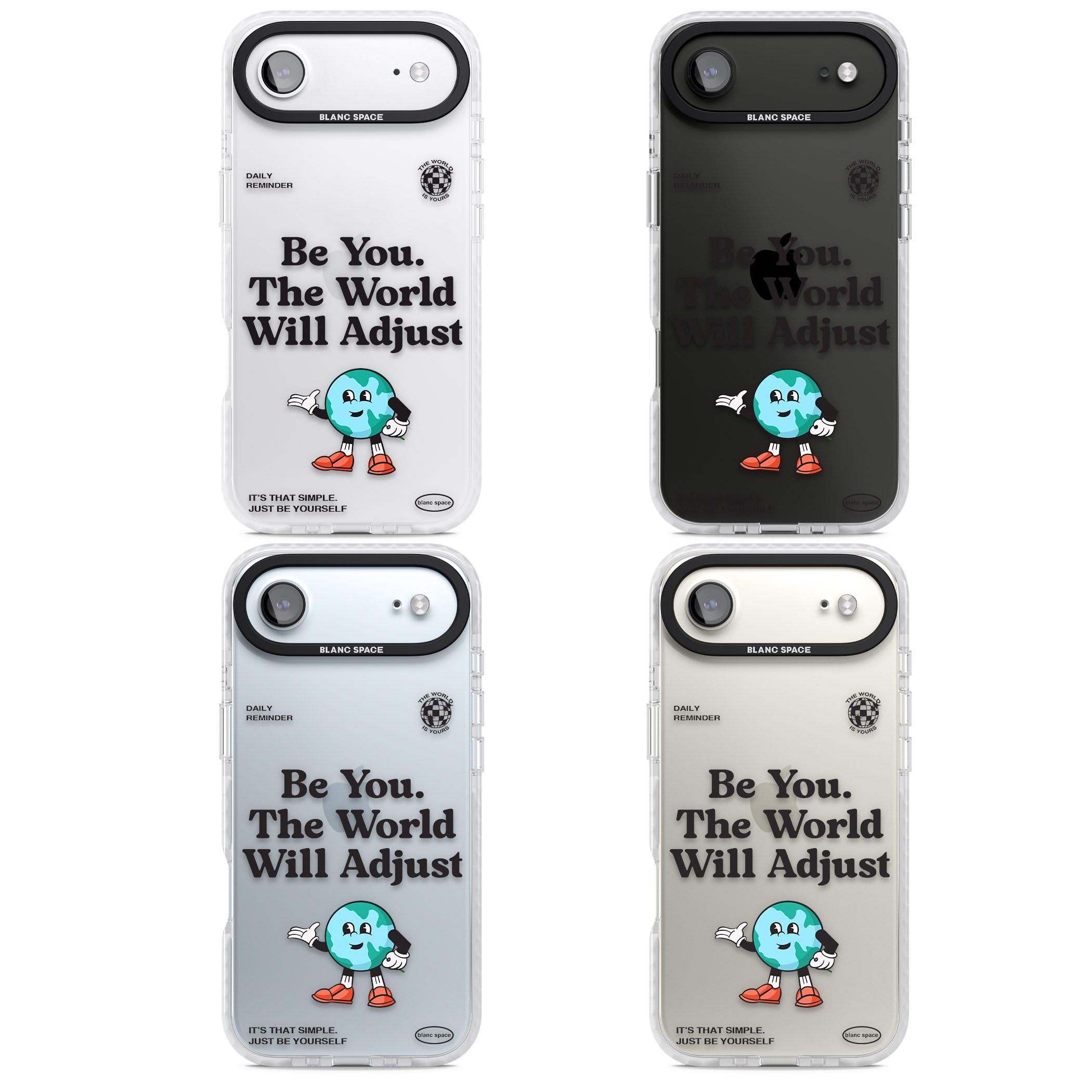 Be You The World Will Adjust iPhone 17 Air Impact Clear Phone Case APT Impact Protection