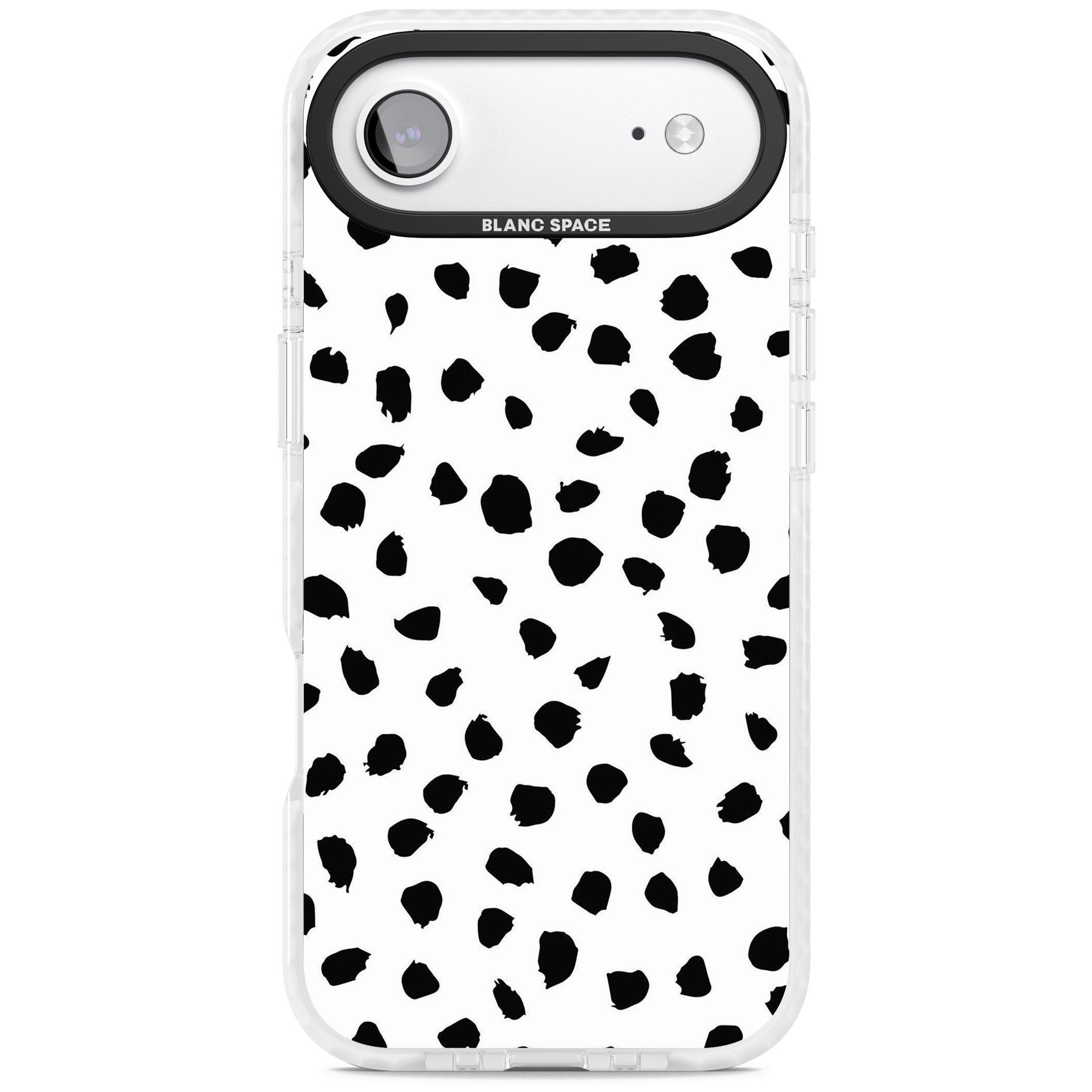 White Dalmatian Print iPhone 17 Air Impact Clear Phone Case