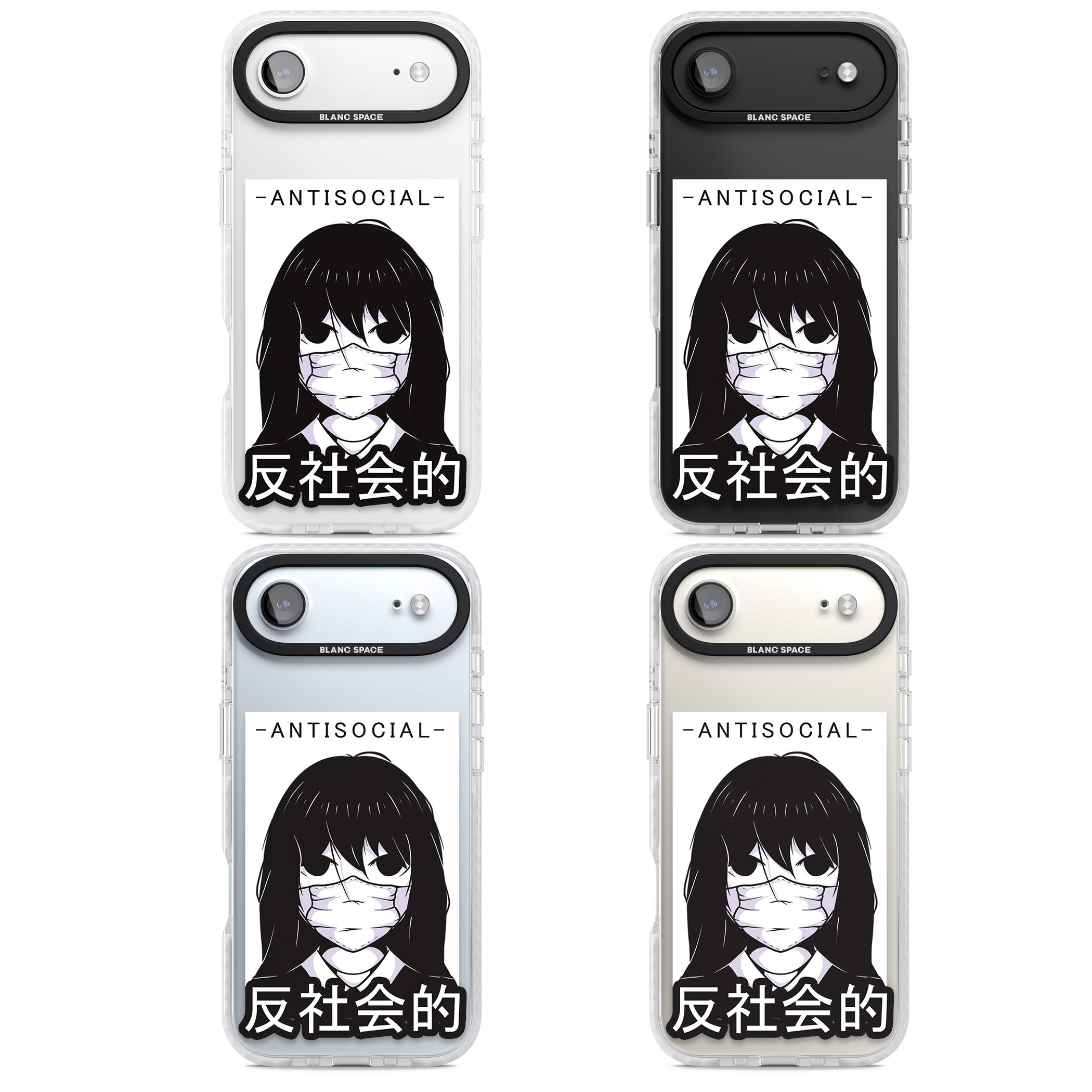 Anti Social iPhone 17 Air Impact Clear Phone Case APT Impact Protection