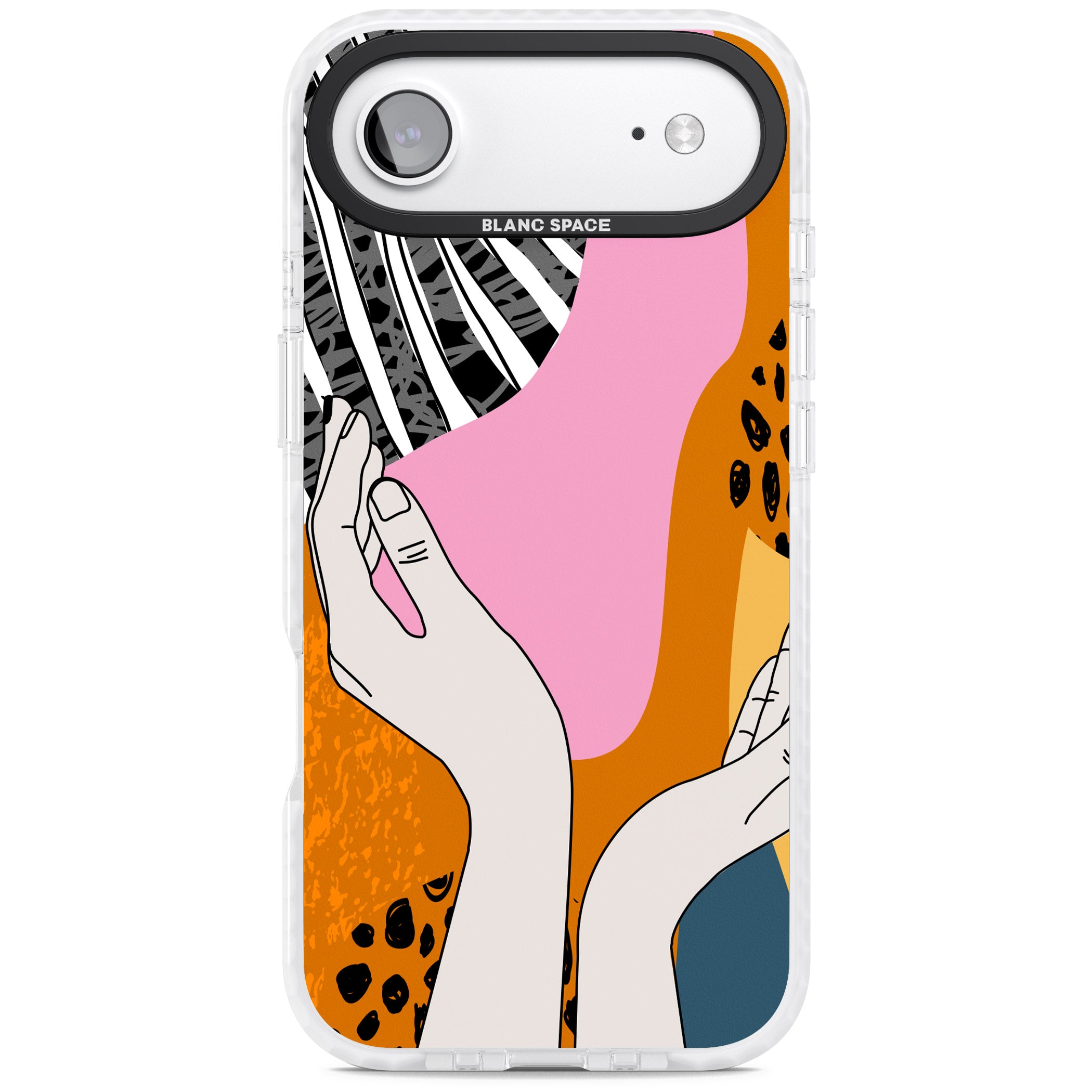 Abstract Vibes iPhone 17 Air Impact Clear Phone Case