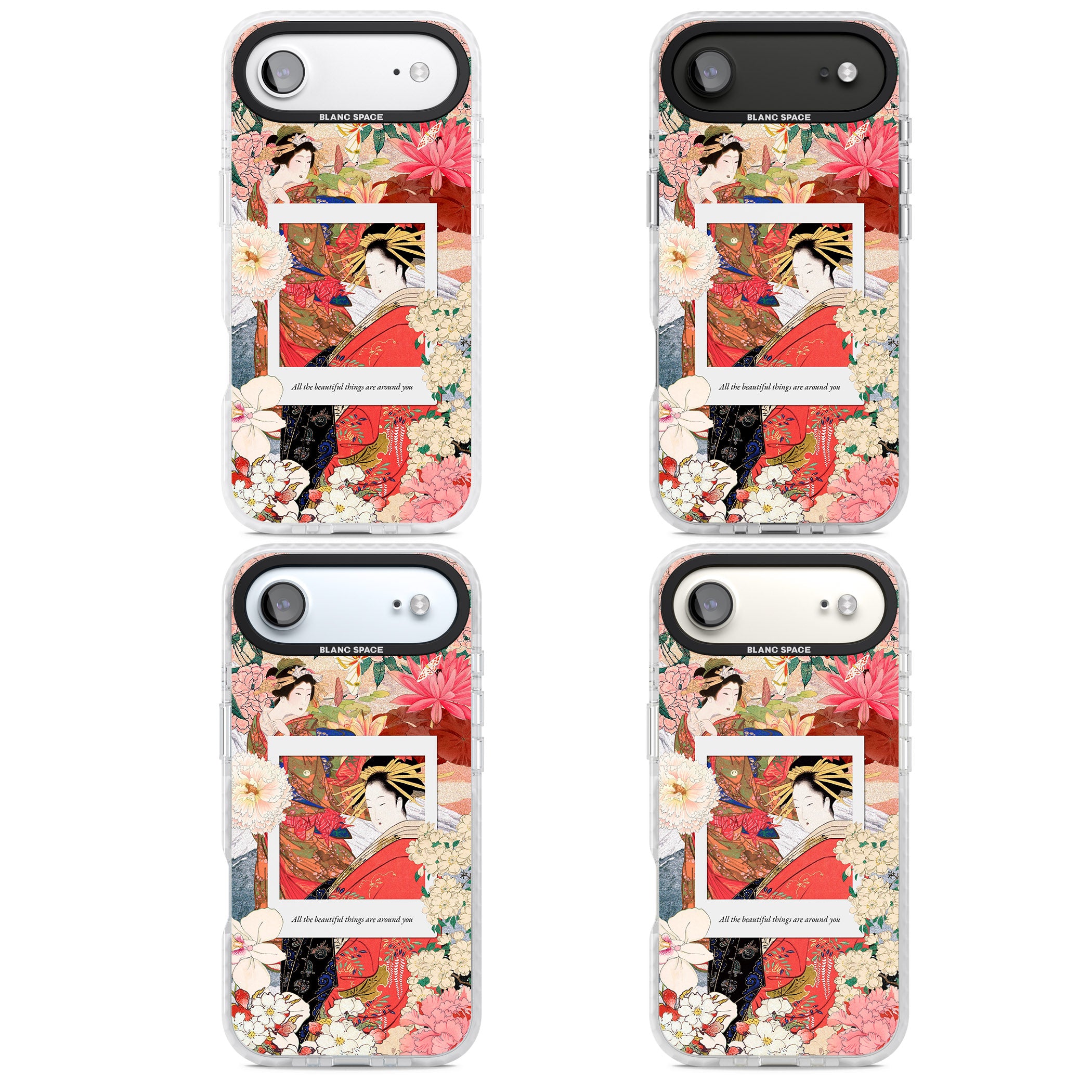 Woodblock Geisha iPhone 17 Air Impact Clear Phone Case APT Impact Protection