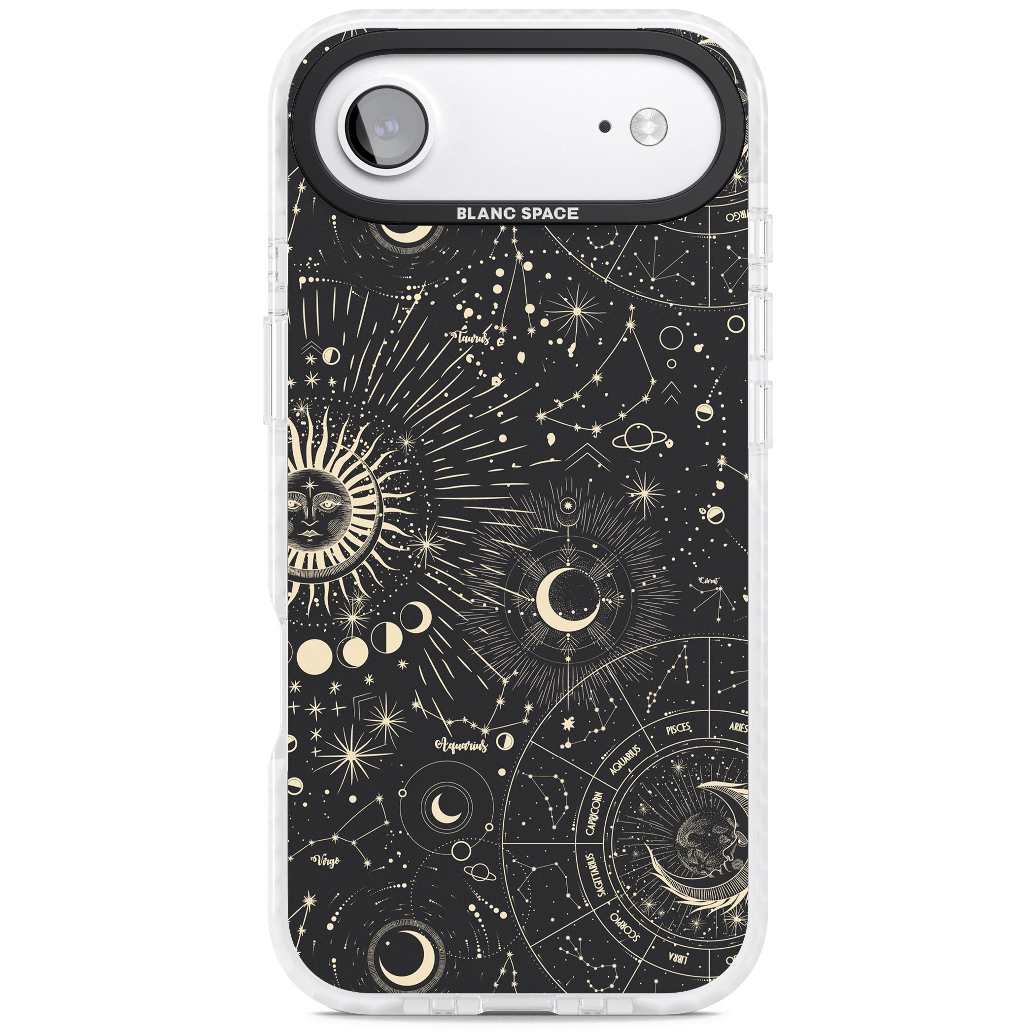 Suns & Zodiac Celestial Chart iPhone 17 Air Impact Clear Phone Case