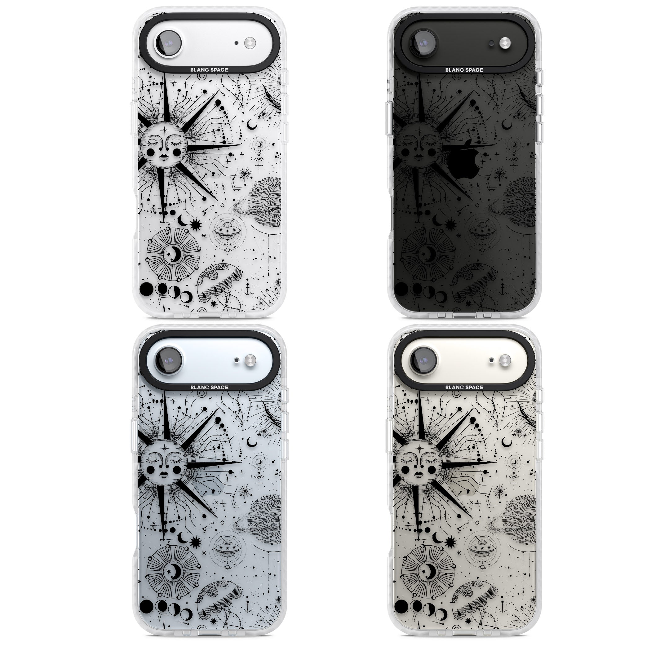 Cosmic Sun Zodiac iPhone 17 Air Impact Clear Phone Case APT Impact Protection