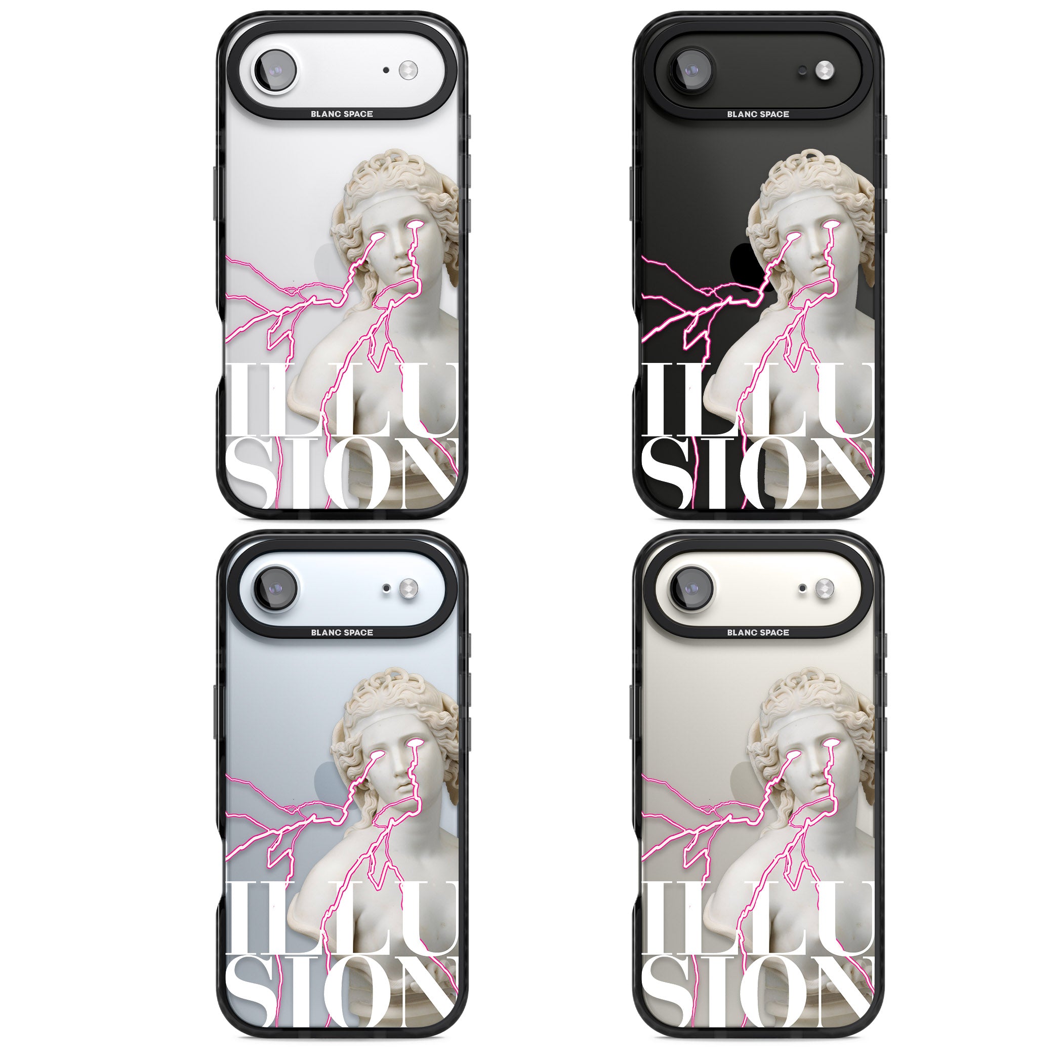 Illusion iPhone 17 Air Impact Black Phone Case APT Impact Protection