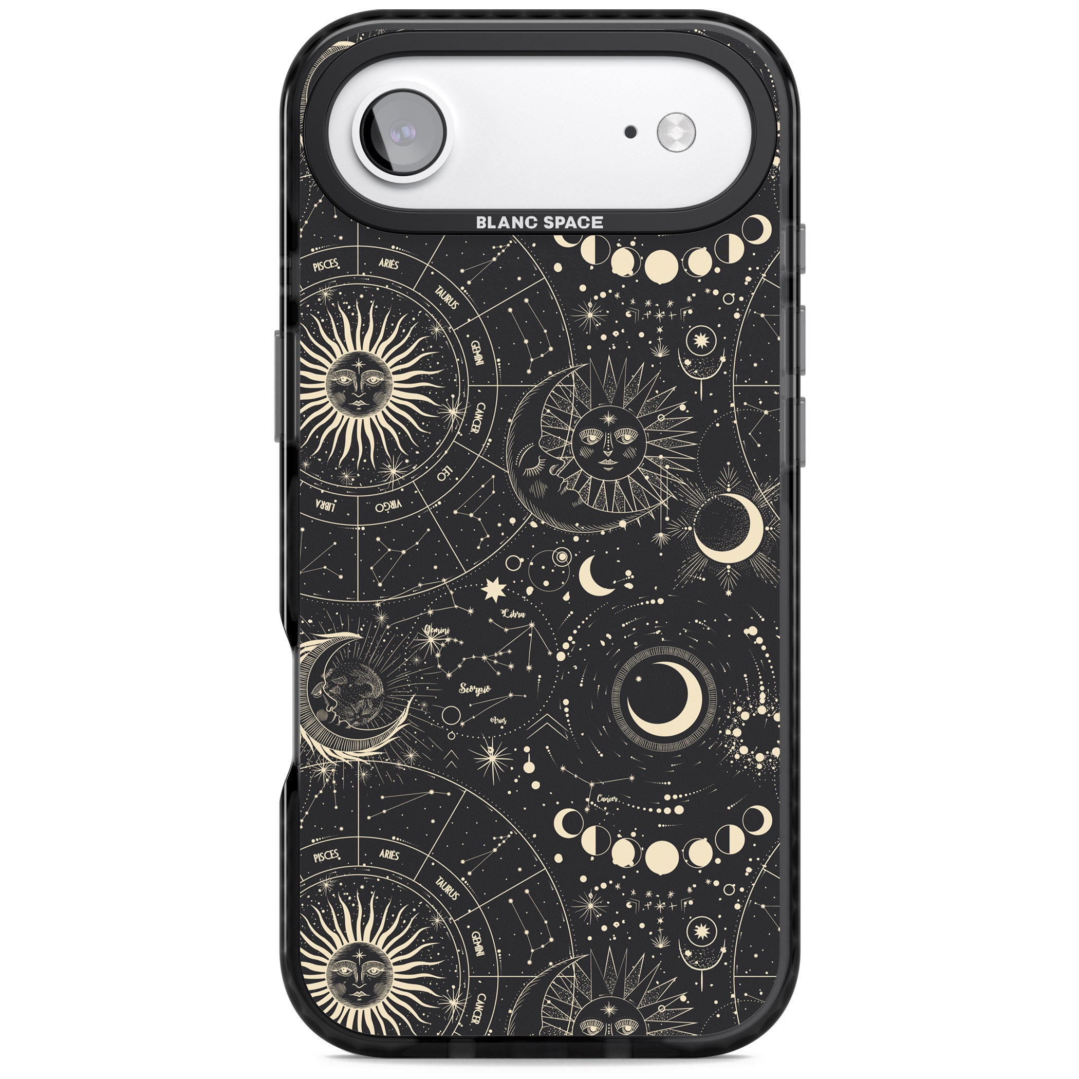 Celestial Suns, Moons & Zodiacs iPhone 17 Air Impact Black Phone Case