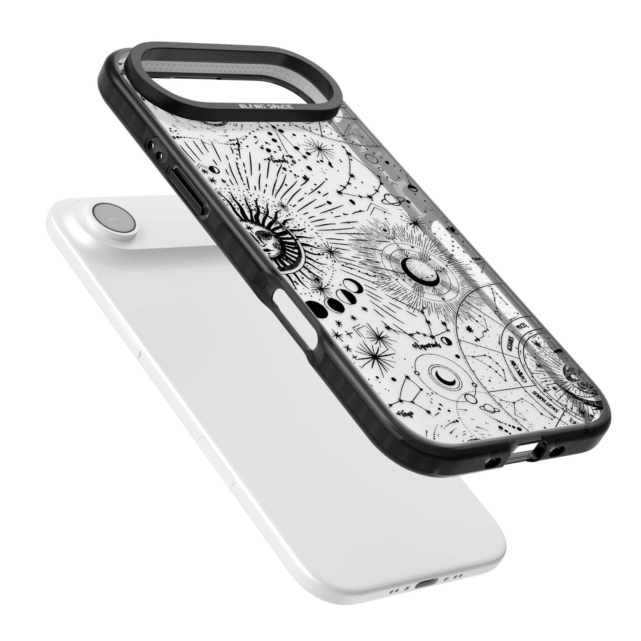 Celestial Chart iPhone 17 Air Impact Black Phone Case Colours