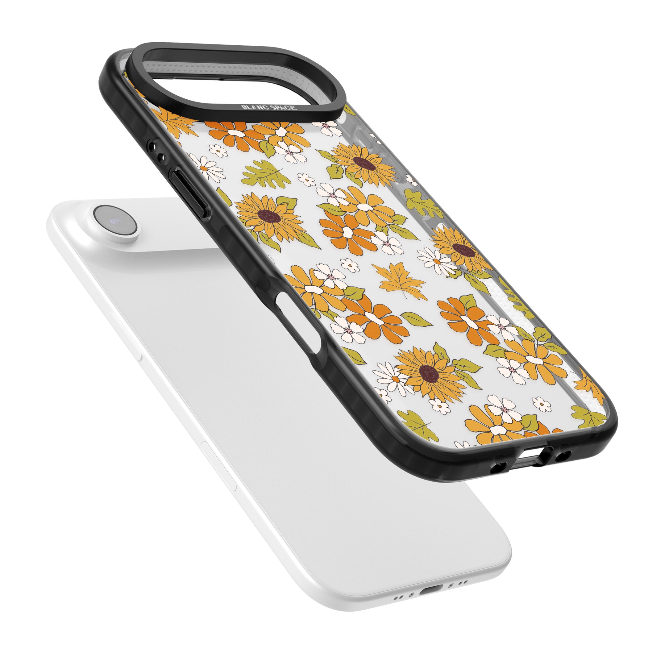 Boho Sunflowers iPhone 17 Air Impact Black Phone Case Colours