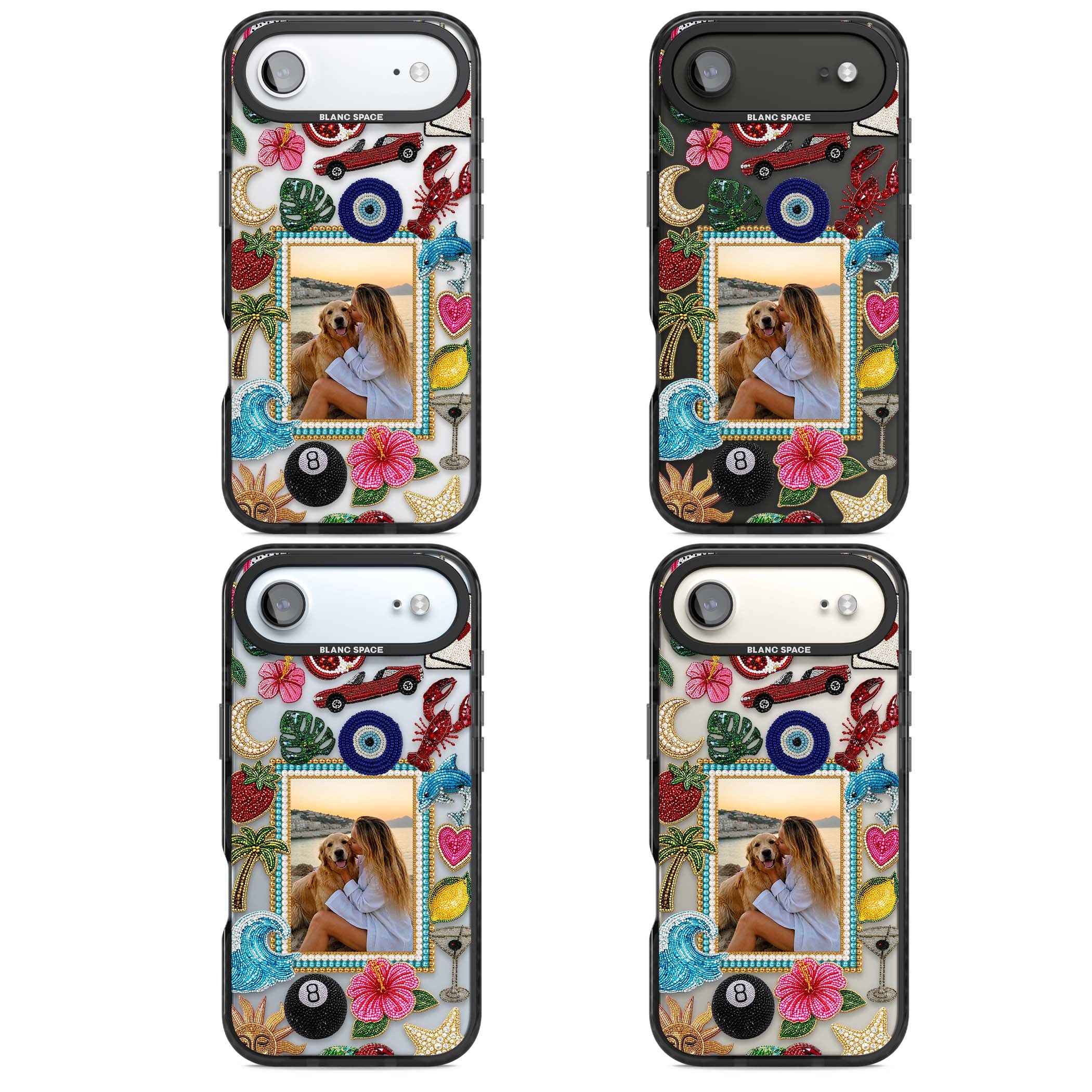 Beaded Photo coastal iPhone case | Clear Impact case for iPhone Air