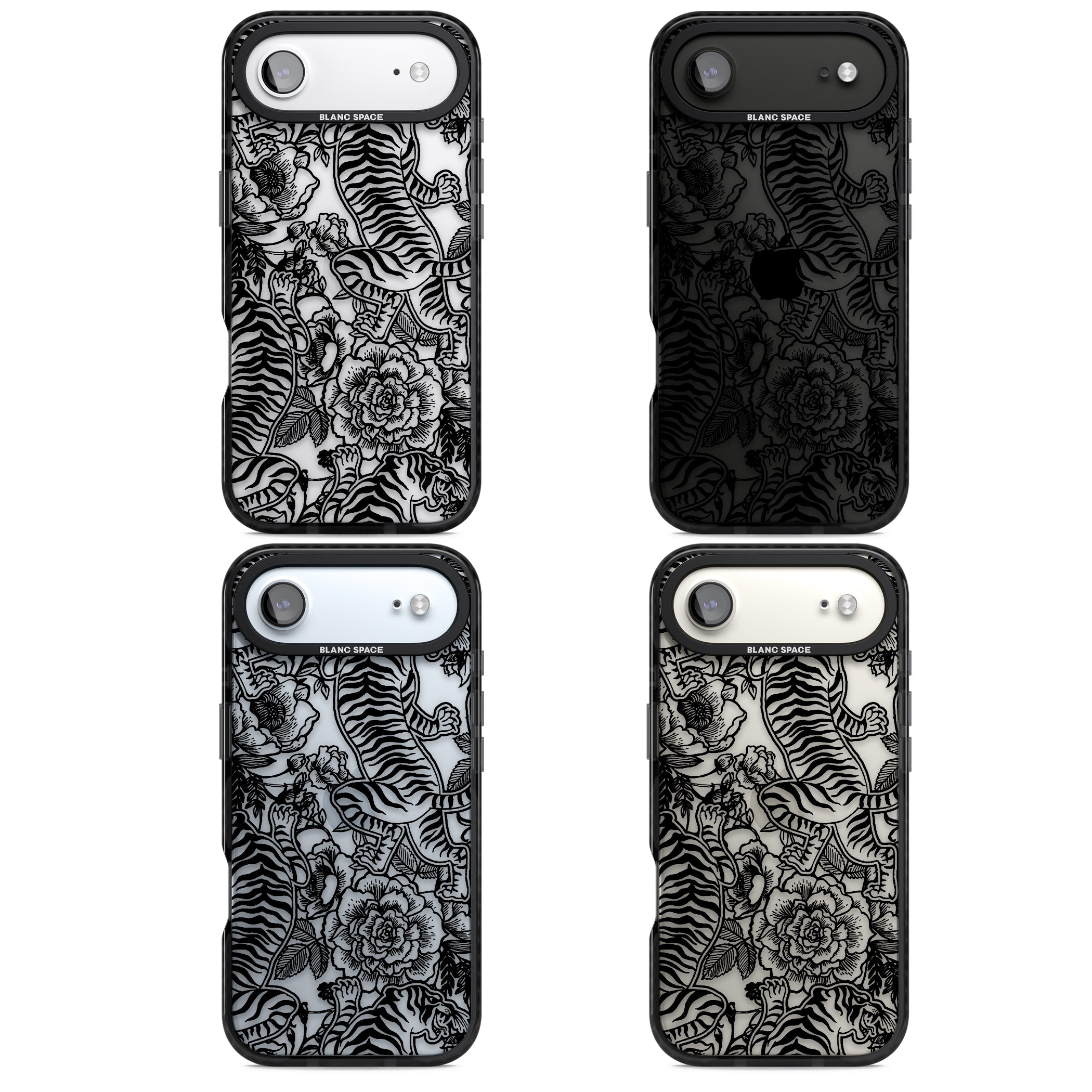 Personalised Chinese Tiger Pattern iPhone 17 Air Impact Black Phone Case APT Impact Protection