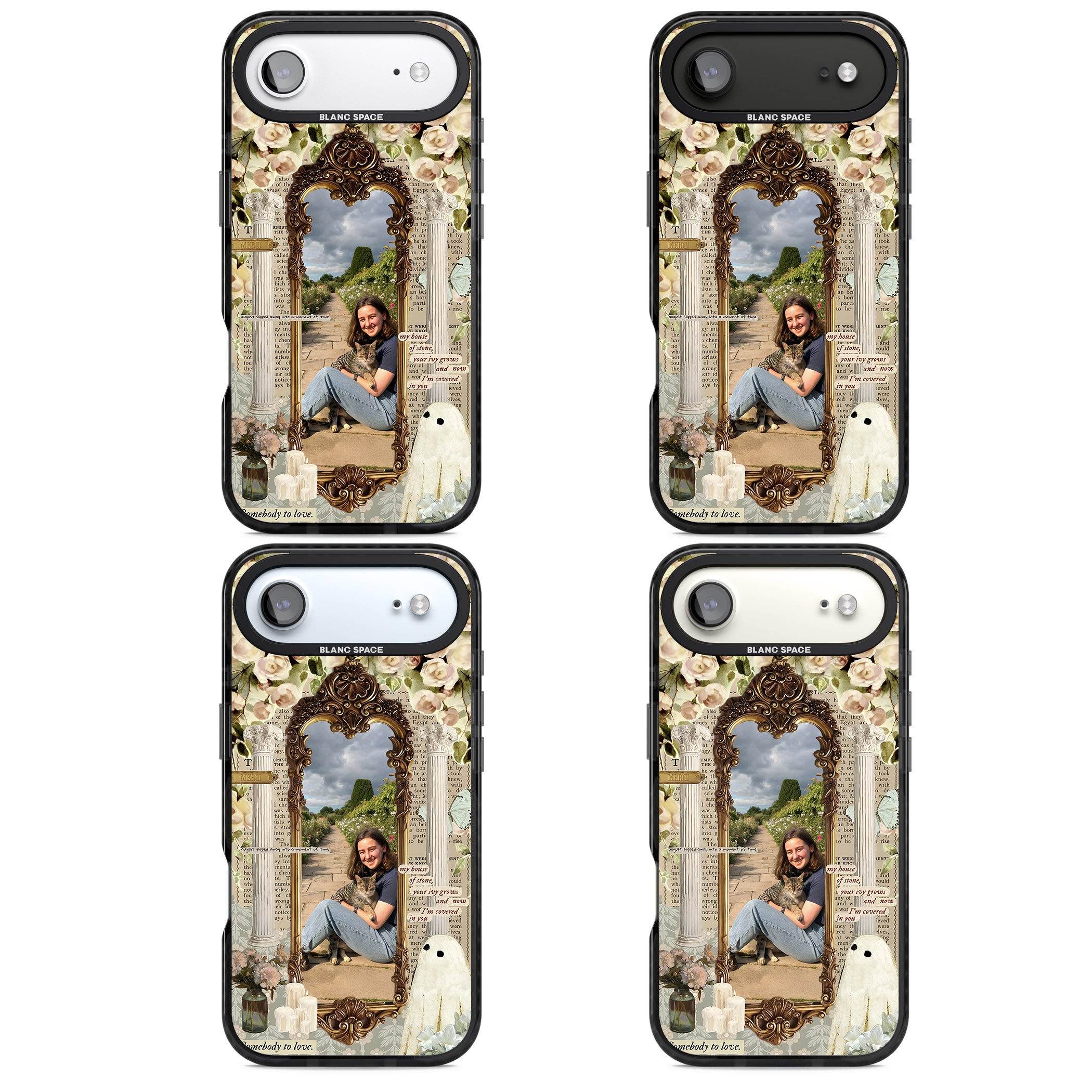 Personalised Soft Vintage Frame iPhone 17 Air Impact Black Phone Case APT Impact Protection