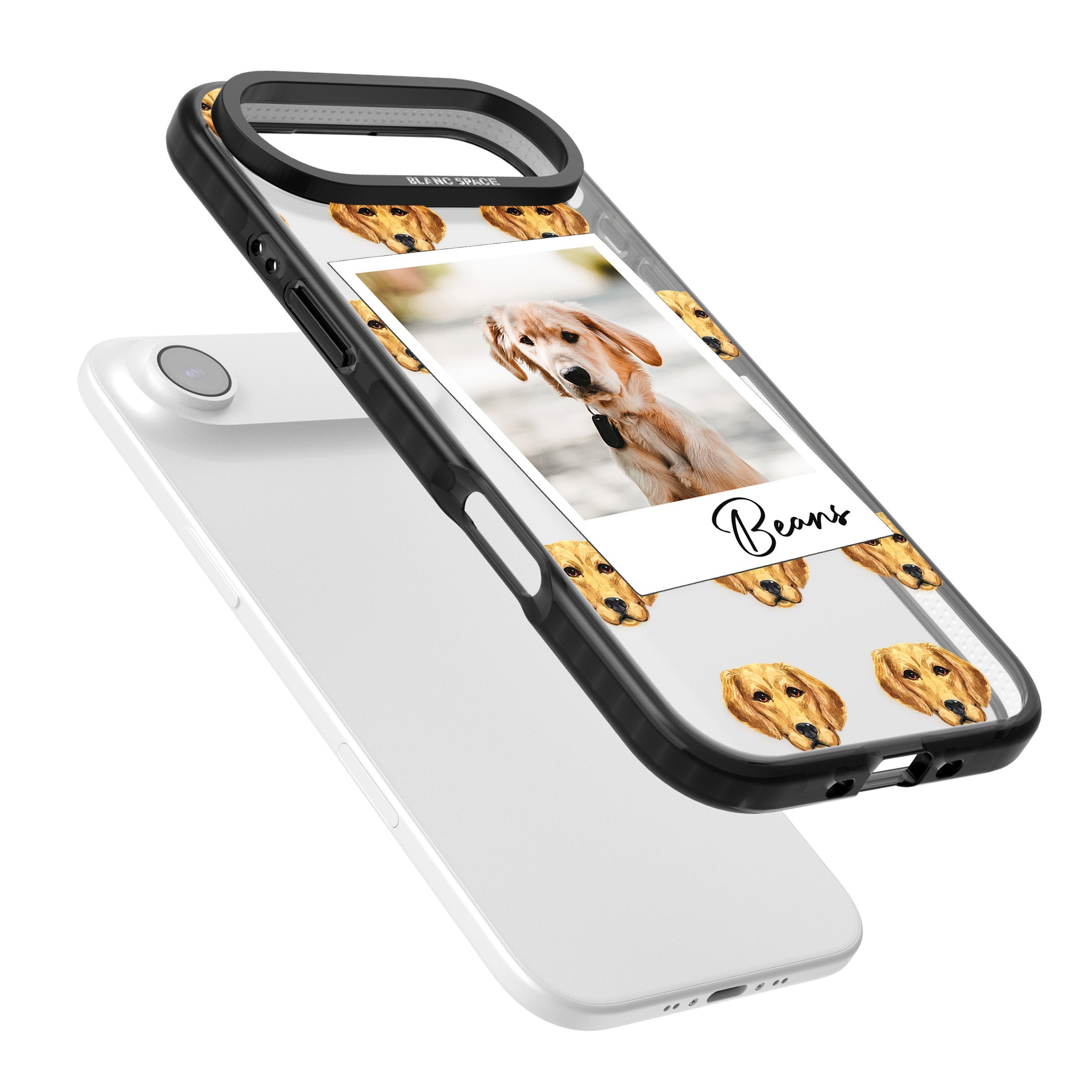 Personalised Labrador Instant Camera Photo iPhone 17 Air Impact Black Phone Case Colours