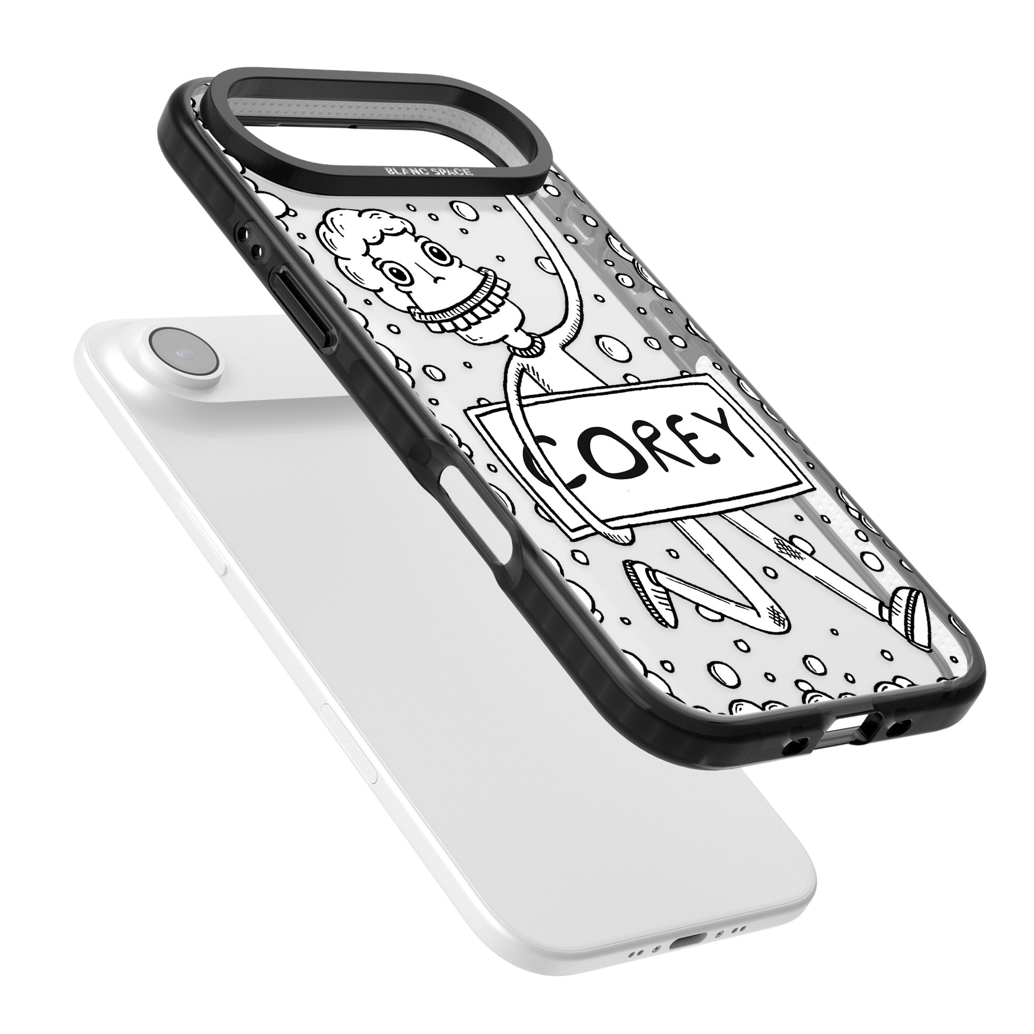 Personalised Banner Boy iPhone 17 Air Impact Black Phone Case Colours