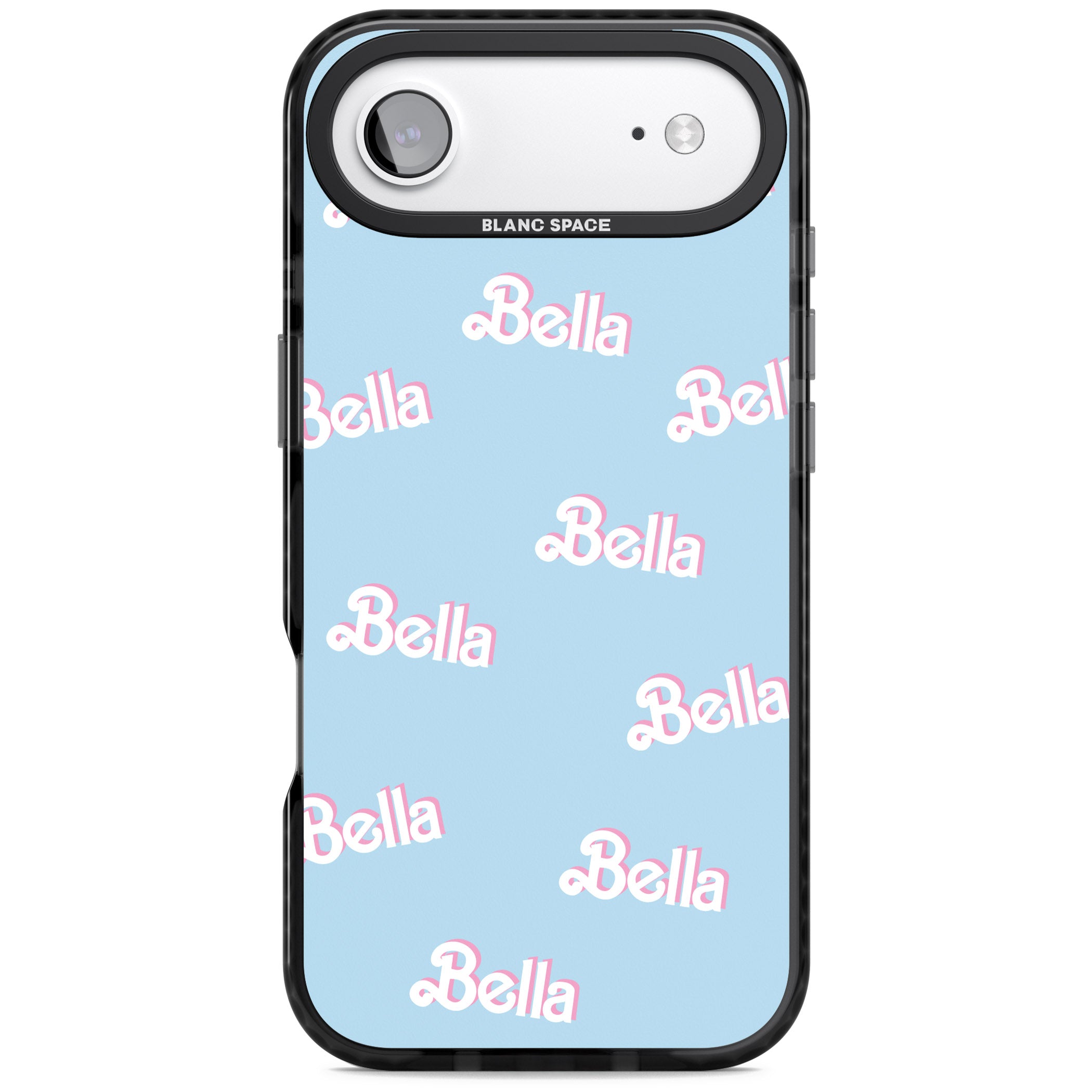 Personalised Cute Name Pattern iPhone 17 Air Impact Black Phone Case