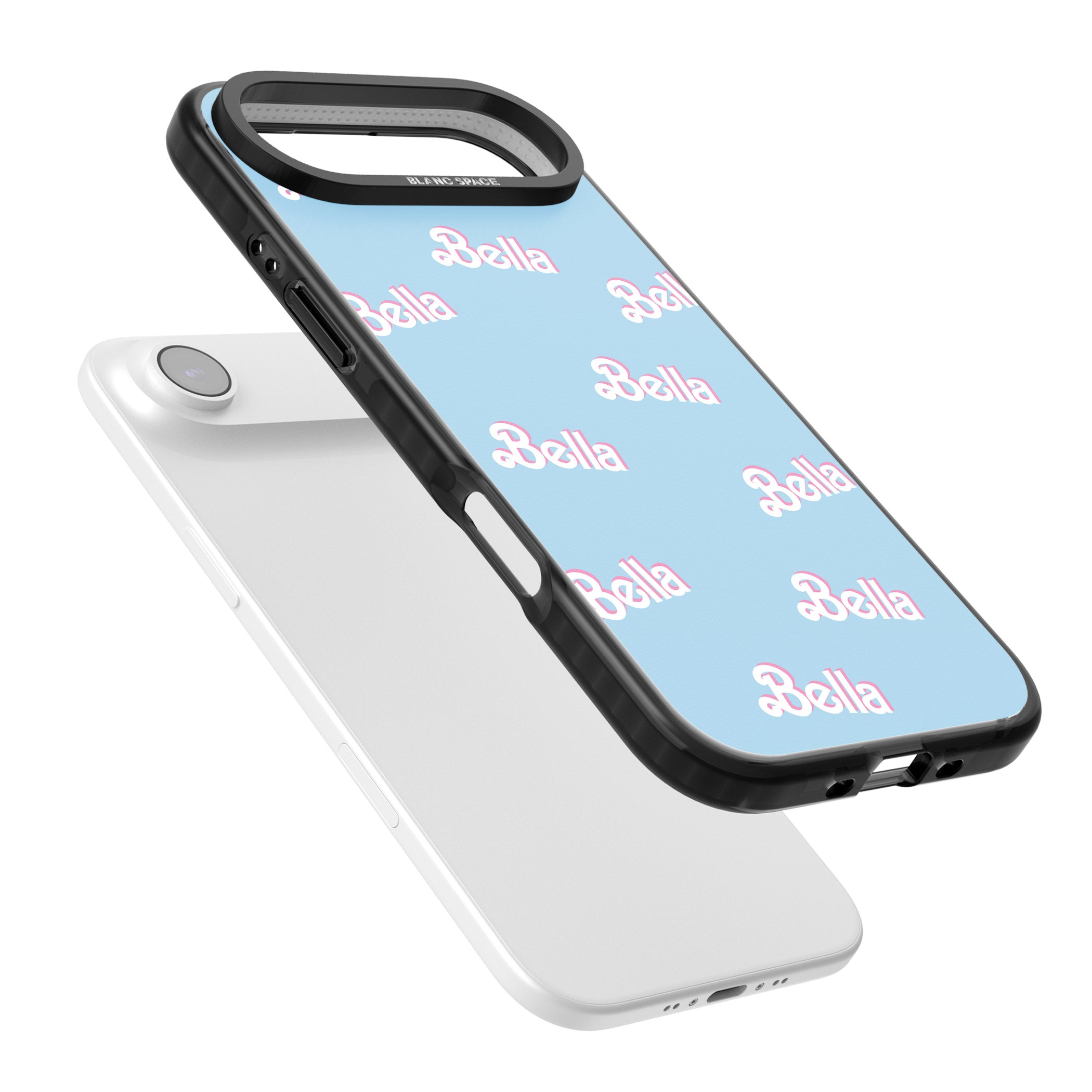 Personalised Cute Name Pattern iPhone 17 Air Impact Black Phone Case Colours