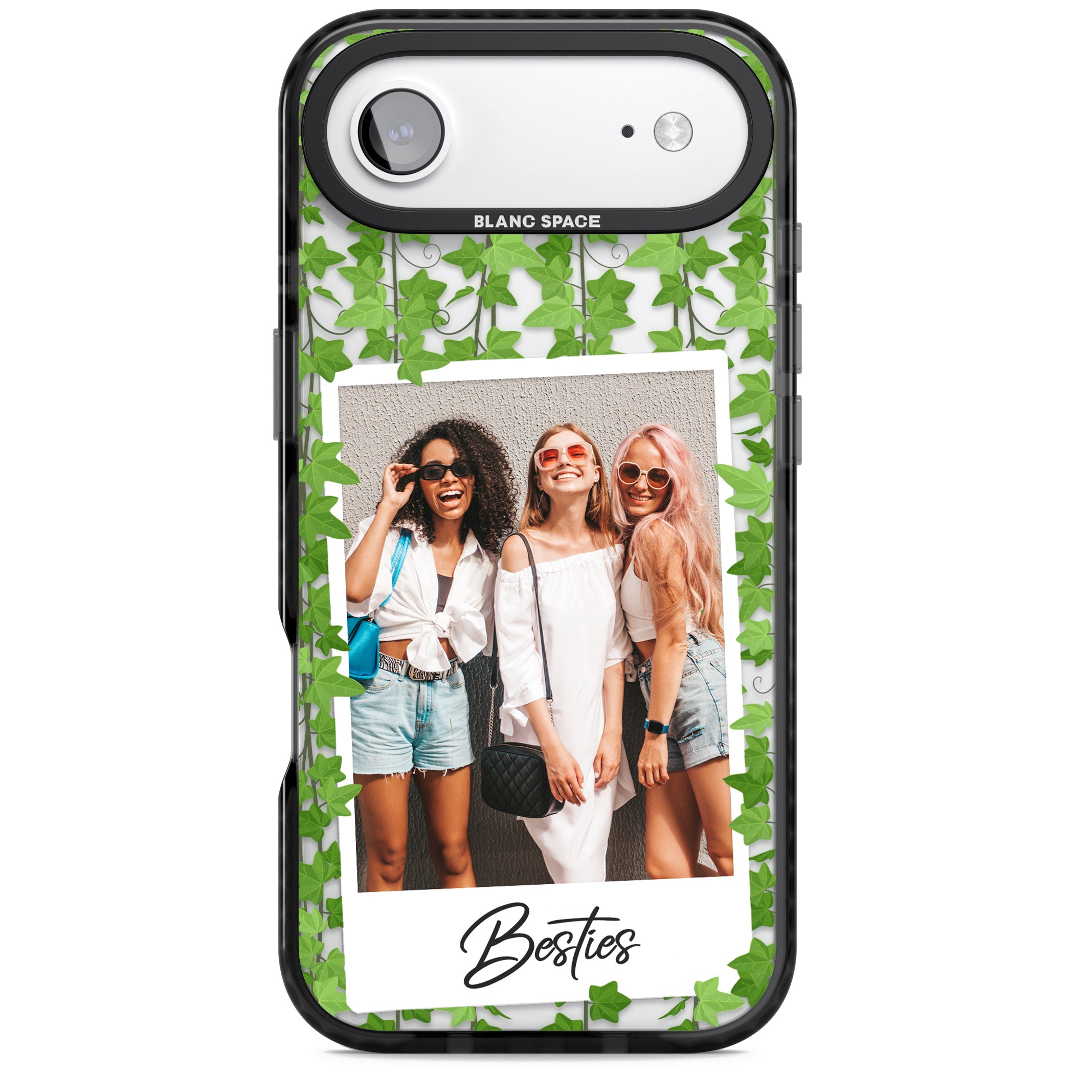 Personalised Ivy Vine Instant Photo iPhone 17 Air Impact Black Phone Case