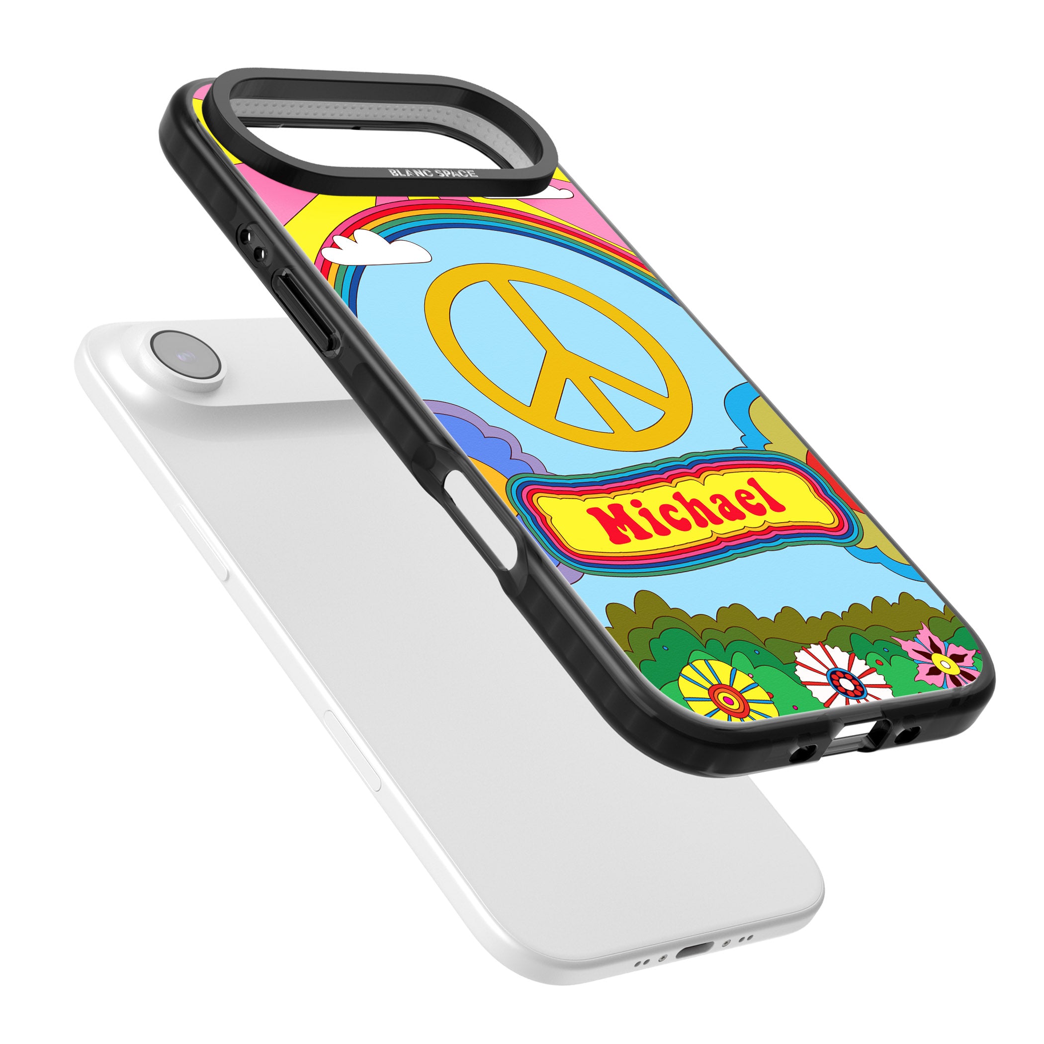 Personalised Happy Days iPhone 17 Air Impact Black Phone Case Colours