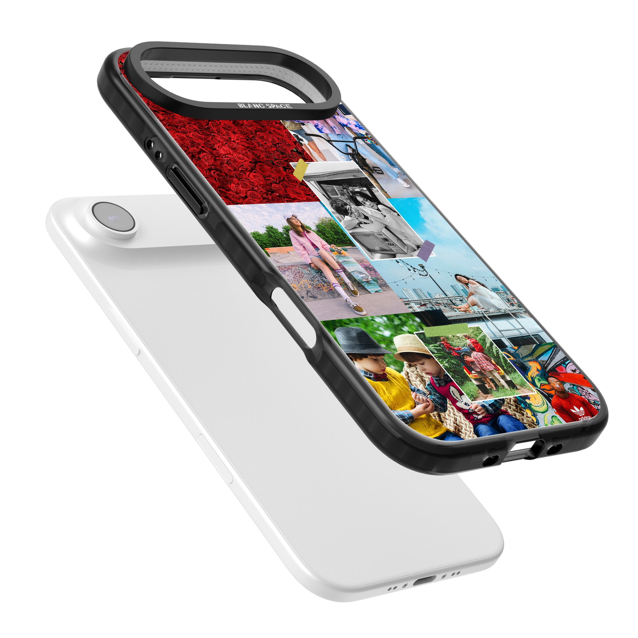 Personalised Photo Collage iPhone 17 Air Impact Black Phone Case Colours