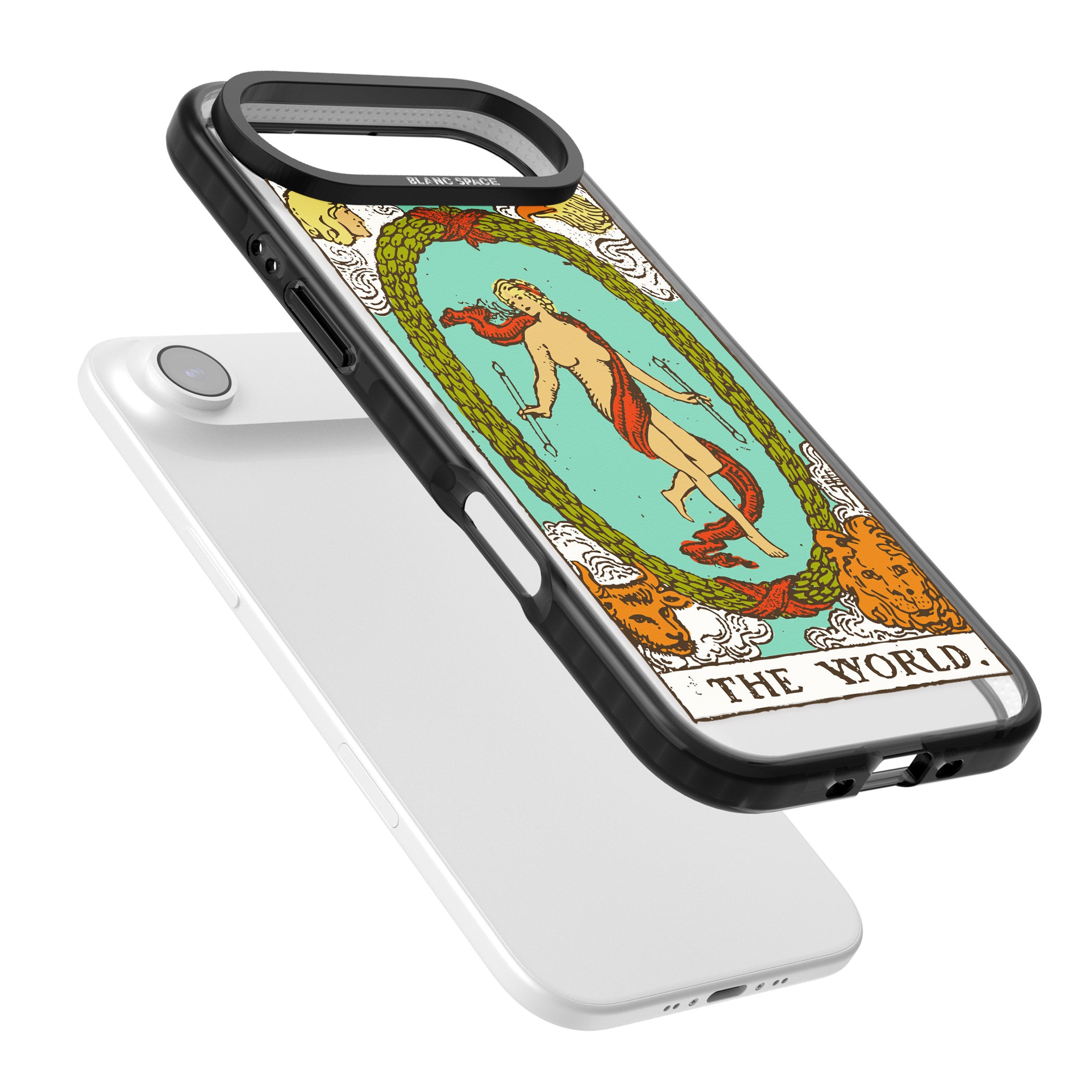 Personalised The World Tarot Card (Color) iPhone 17 Air Impact Black Phone Case Colours
