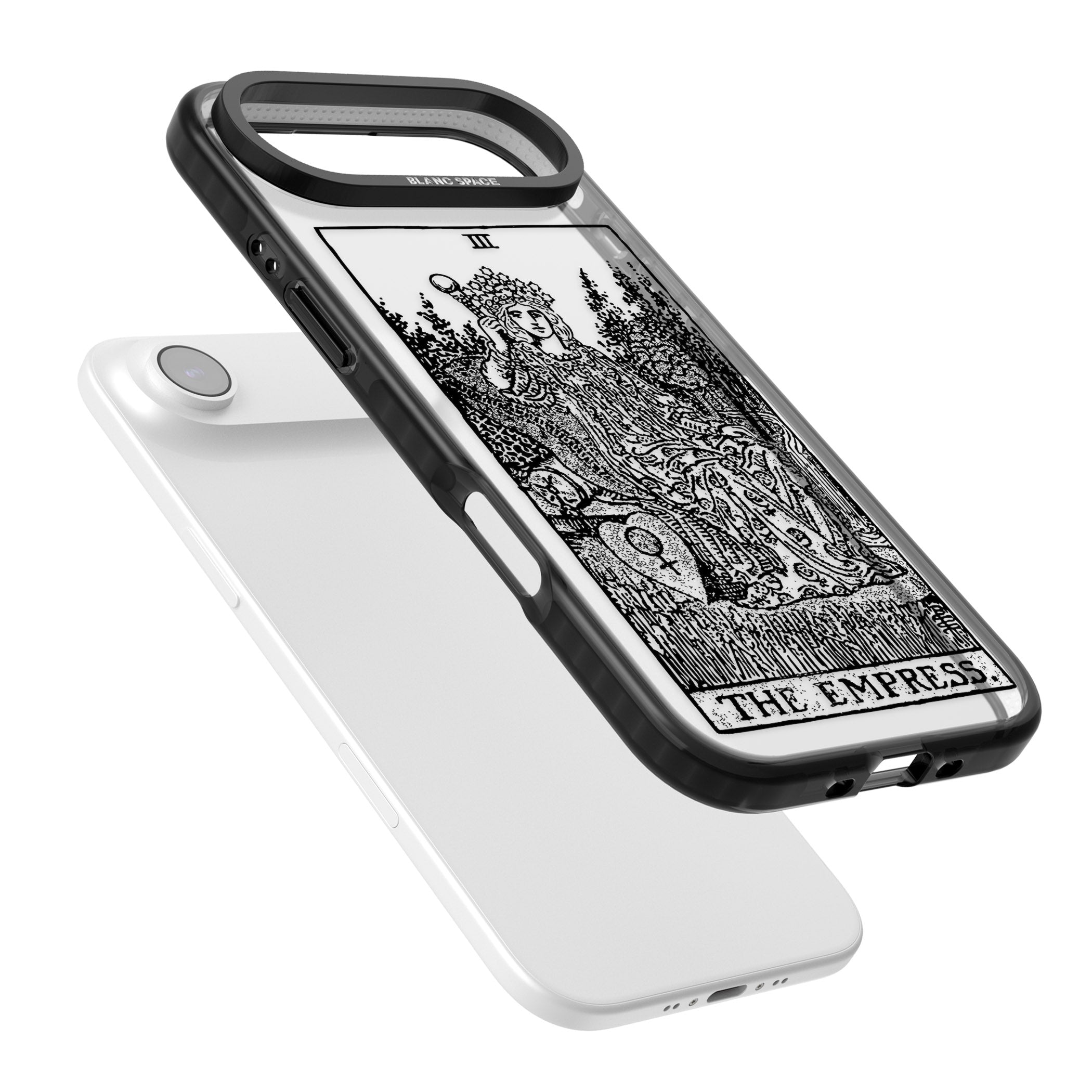 Personalised The Empress Tarot Card (Clear) iPhone 17 Air Impact Black Phone Case Colours