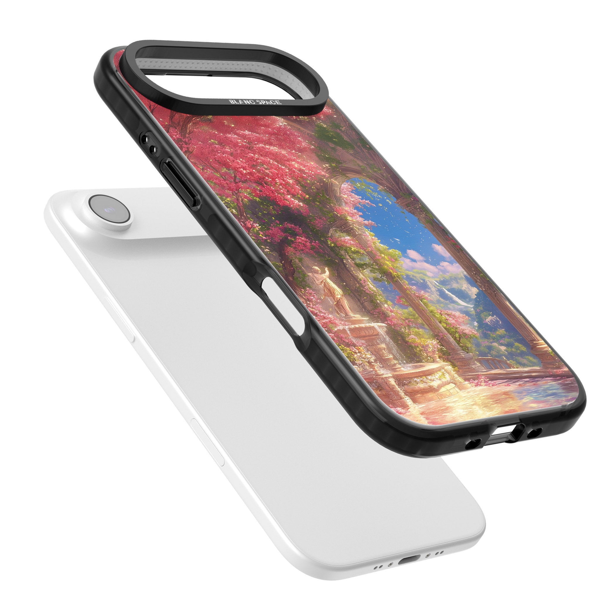 Castle Blossom iPhone 17 Air Impact Black Phone Case Colours