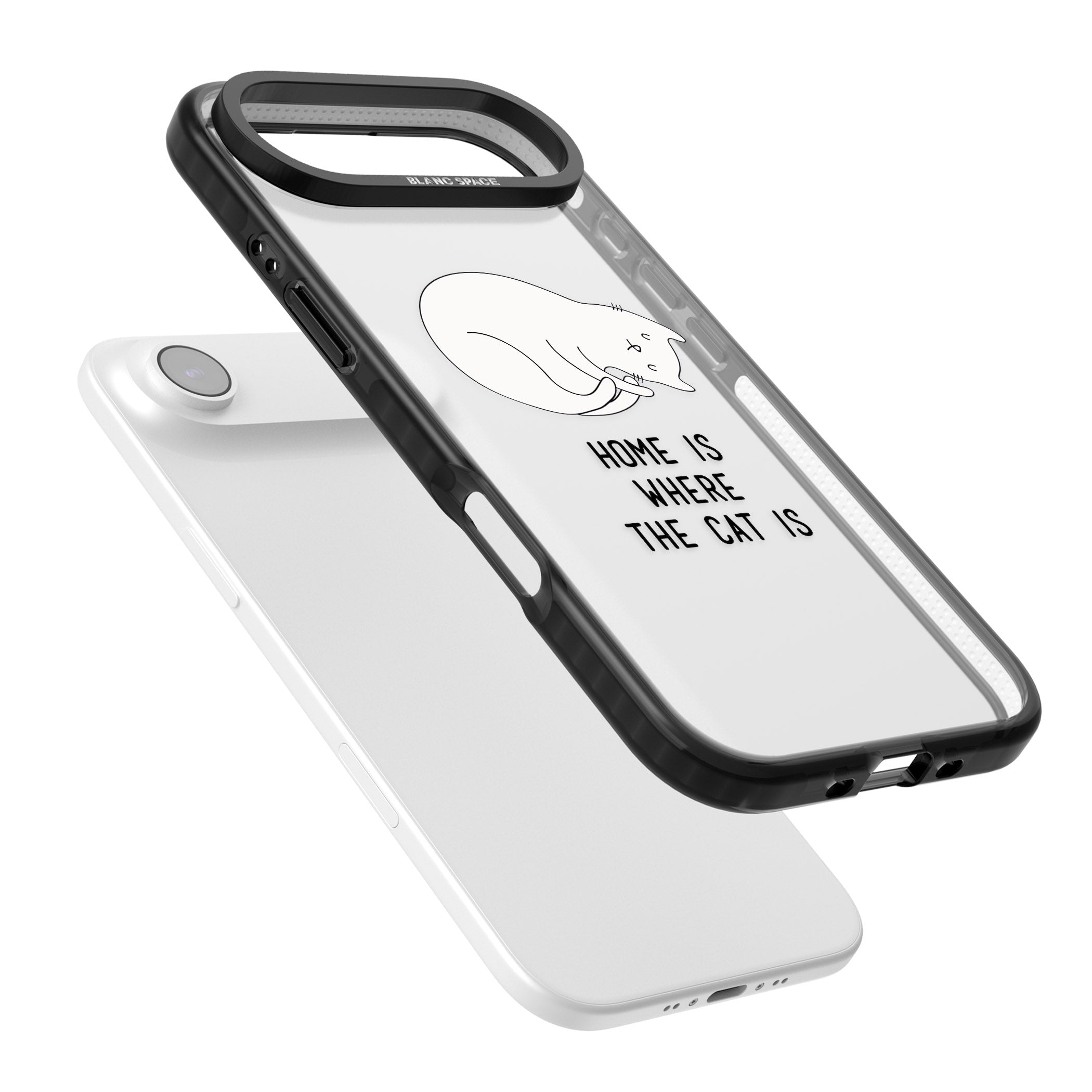 Home Is Where The Cat Is iPhone 17 Air Impact Black Phone Case Colours
