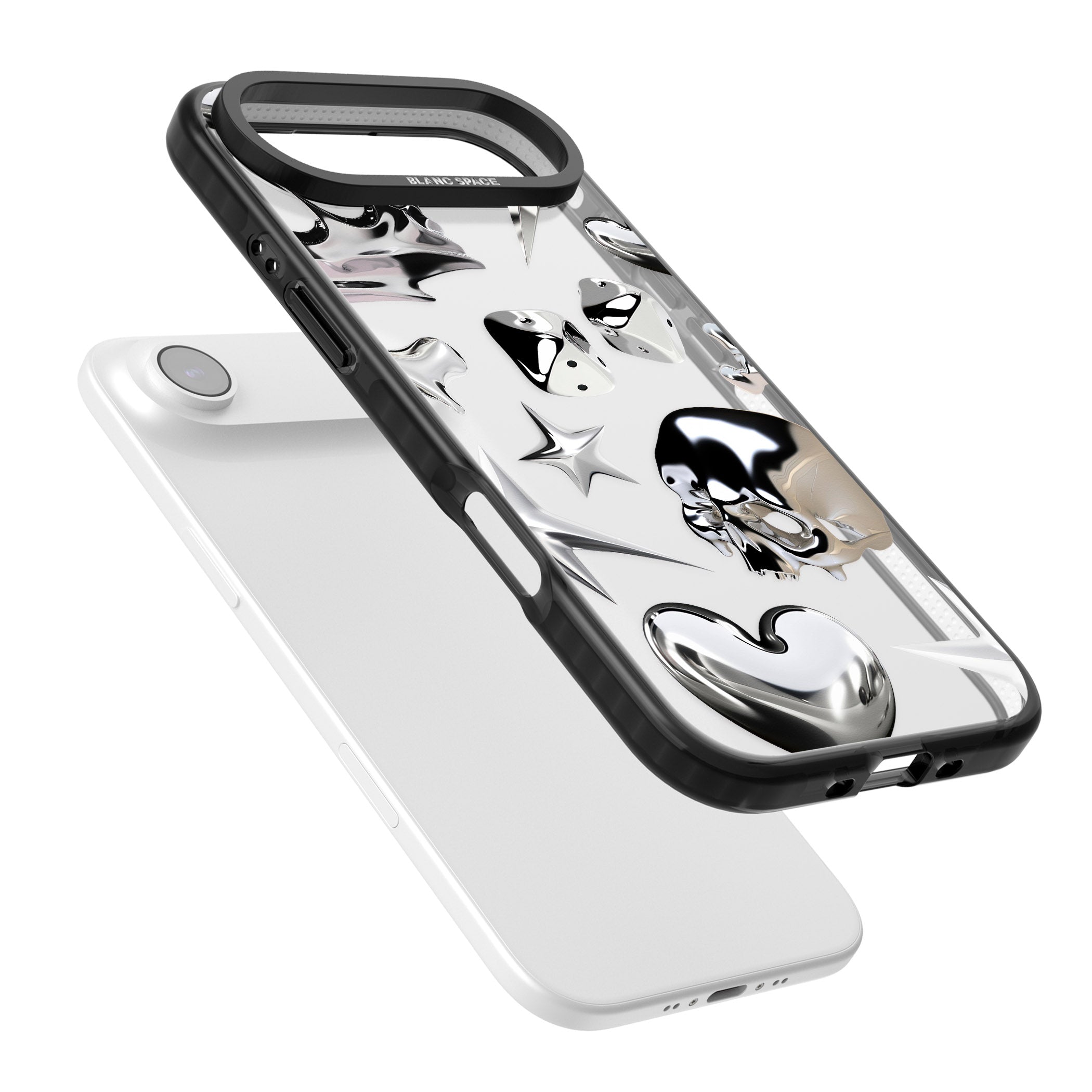 Chromed iPhone 17 Air Impact Black Phone Case Colours