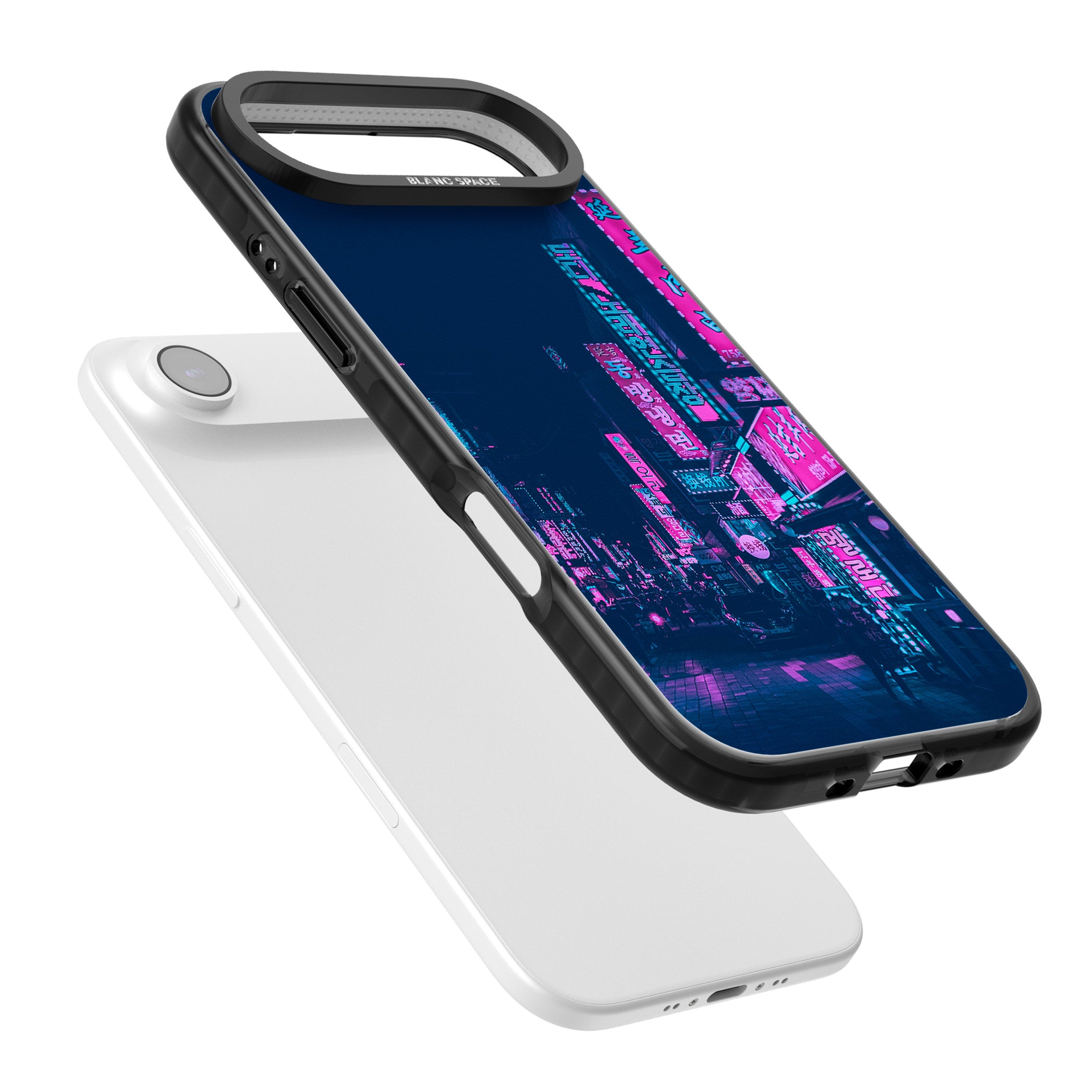 Neon Nights iPhone 17 Air Impact Black Phone Case Colours