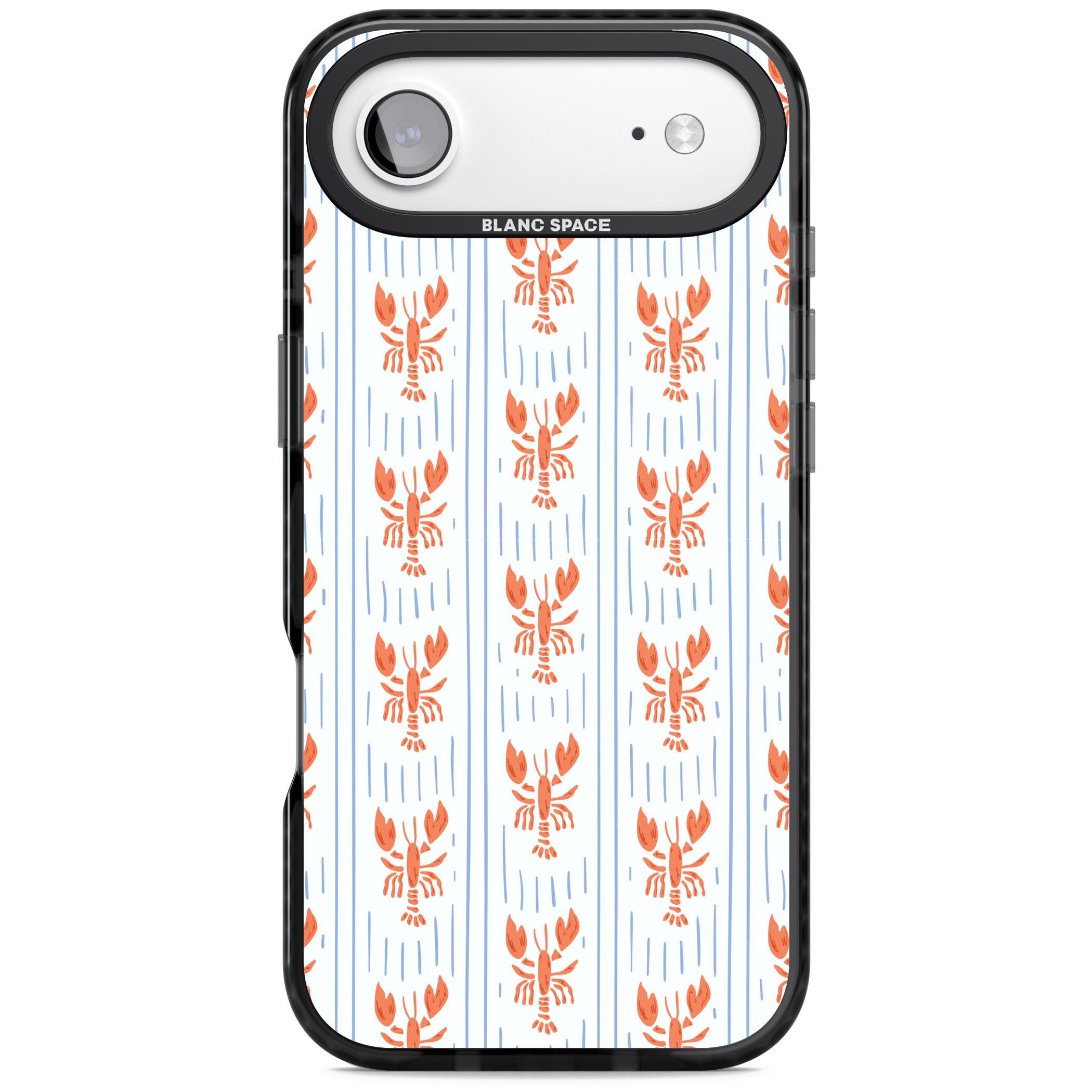 Lobster Stripes iPhone 17 Air Impact Black Phone Case