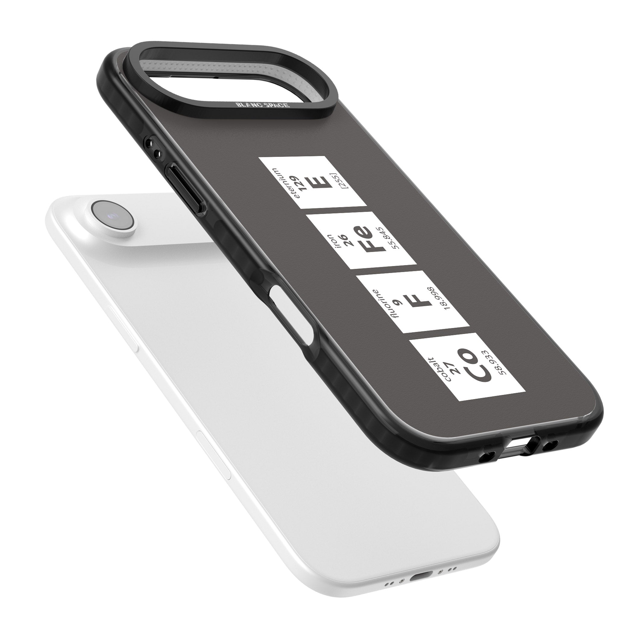 Coffee Element (Grey) iPhone 17 Air Impact Black Phone Case Colours