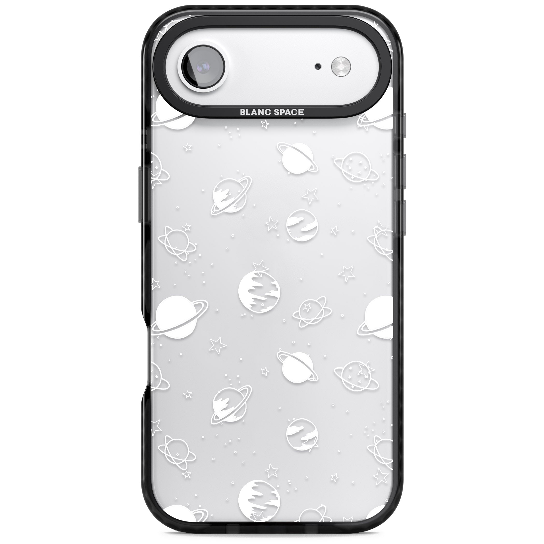 Cosmic Black Planet iPhone 17 Air Impact Black Phone Case