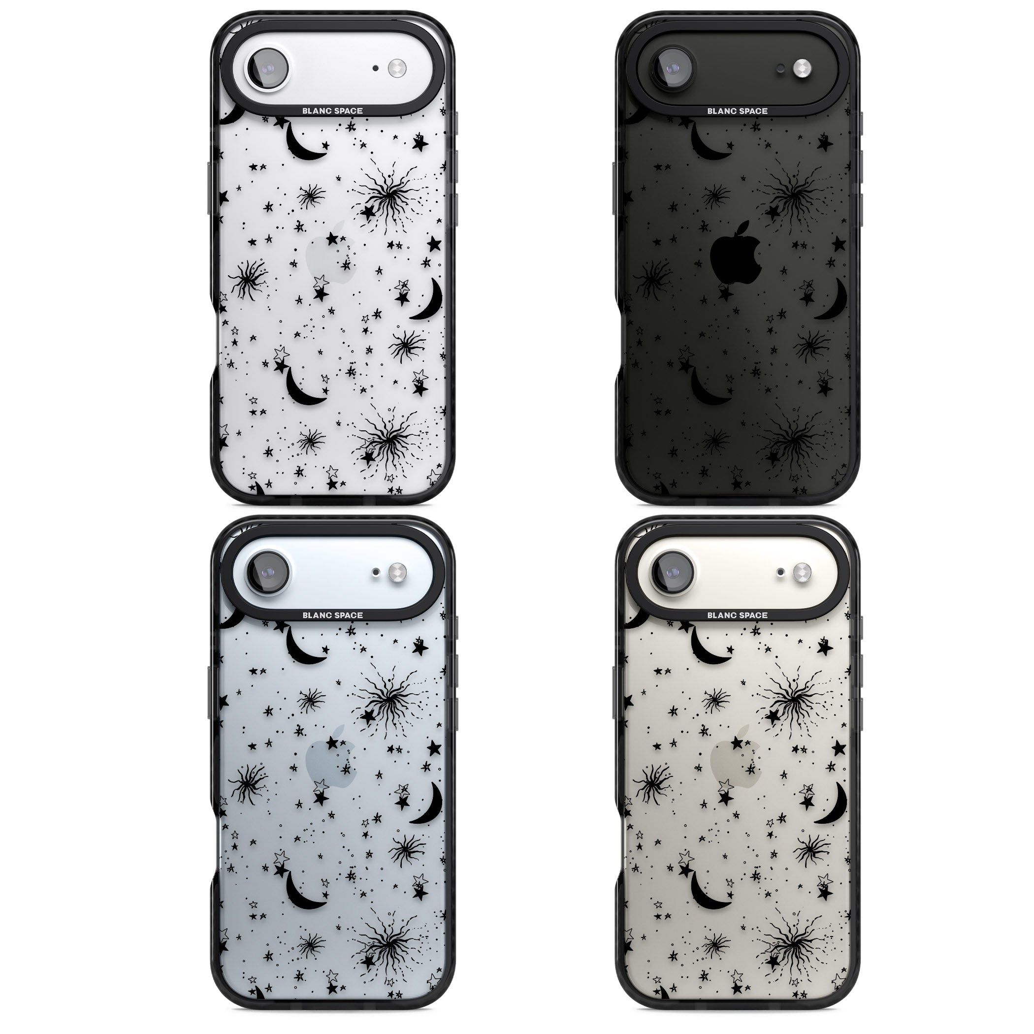 Celestial Night iPhone 17 Air Impact Black Phone Case APT Impact Protection